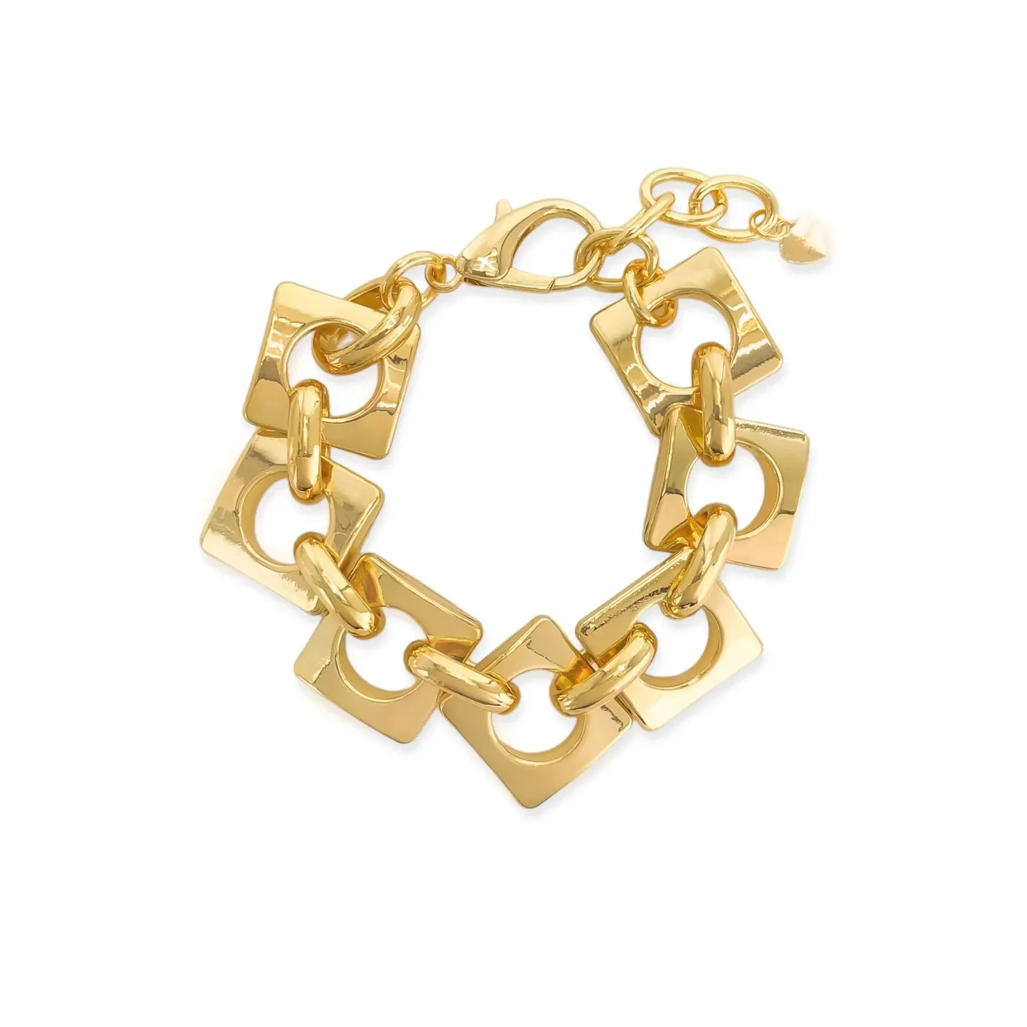 DAPHNE SQUARE  CHAIN BRACELET