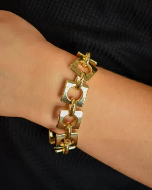 DAPHNE SQUARE  CHAIN BRACELET