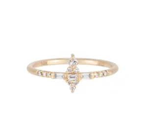 Diamond Temple Ring