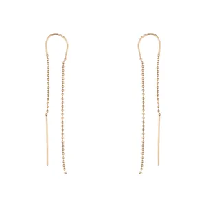 Drop Chain Earrings - Gold