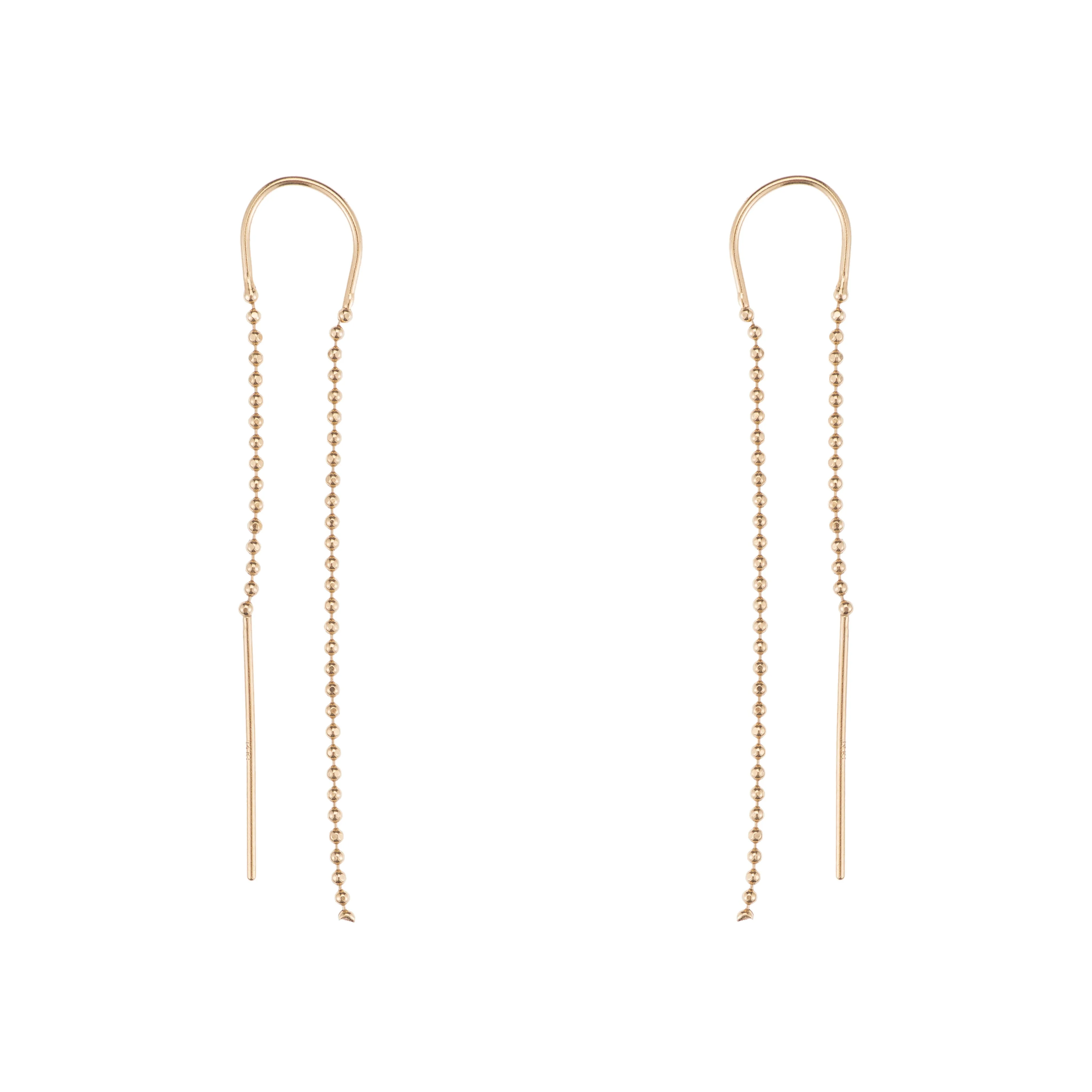 Drop Chain Earrings - Gold