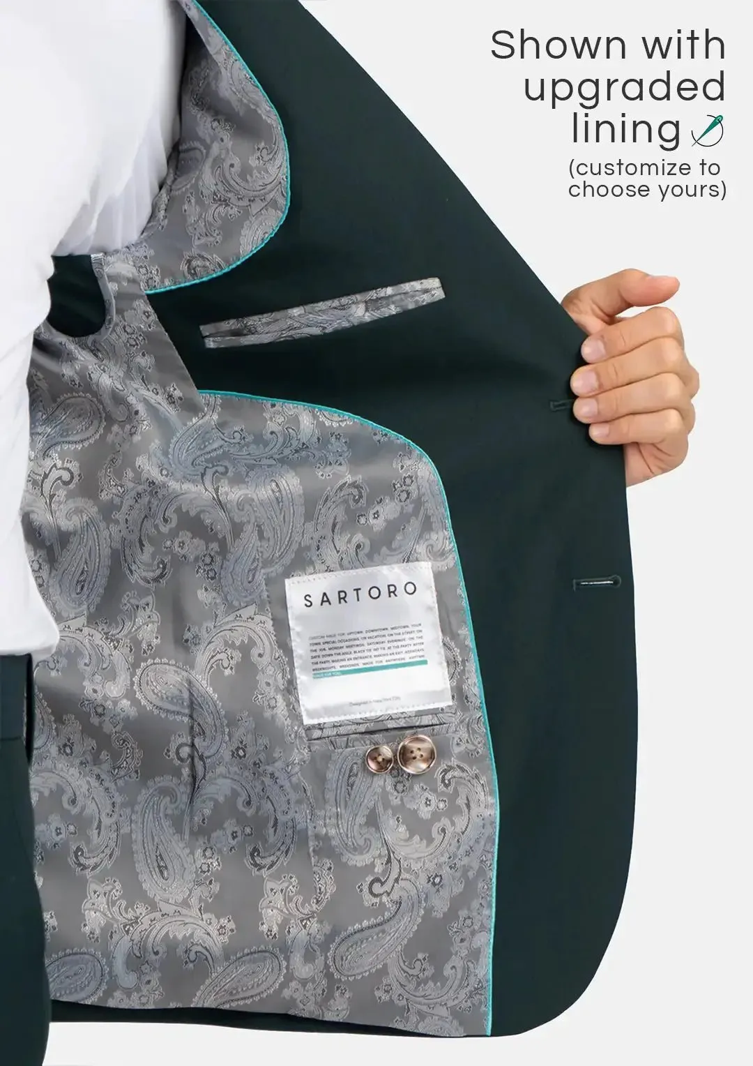 Ellis Emerald Green Stretch Jacket