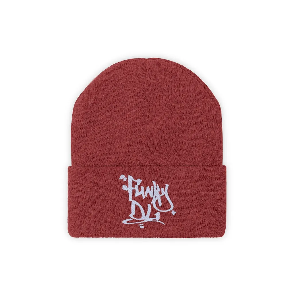 Embroidered Beanie Hat - "Funky DL" Logo
