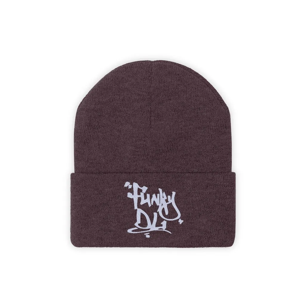 Embroidered Beanie Hat - "Funky DL" Logo