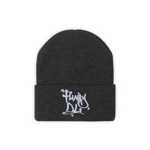 Embroidered Beanie Hat - "Funky DL" Logo