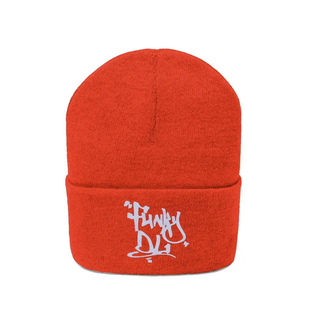 Embroidered Beanie Hat - "Funky DL" Logo