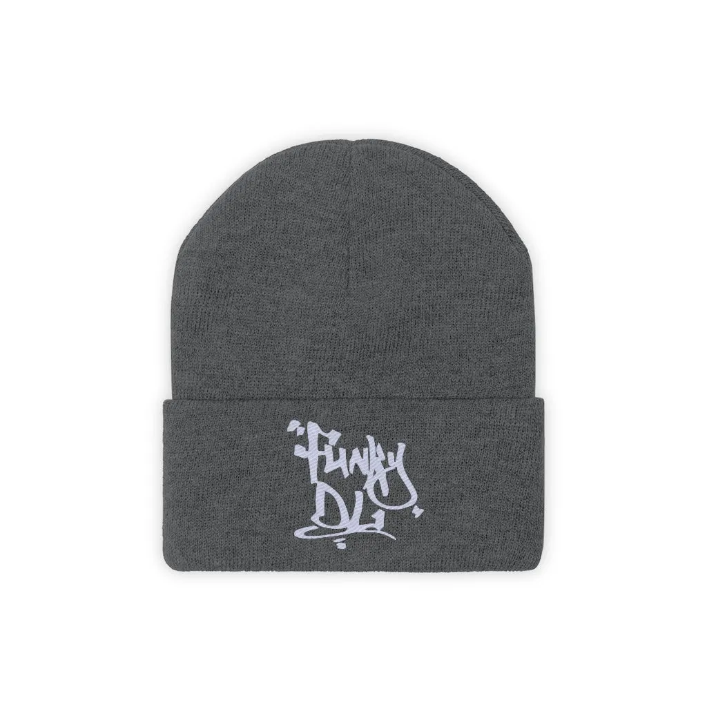 Embroidered Beanie Hat - "Funky DL" Logo