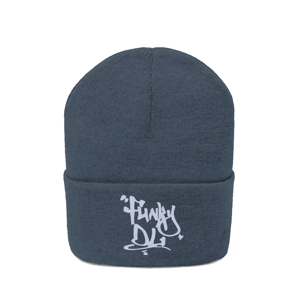 Embroidered Beanie Hat - "Funky DL" Logo