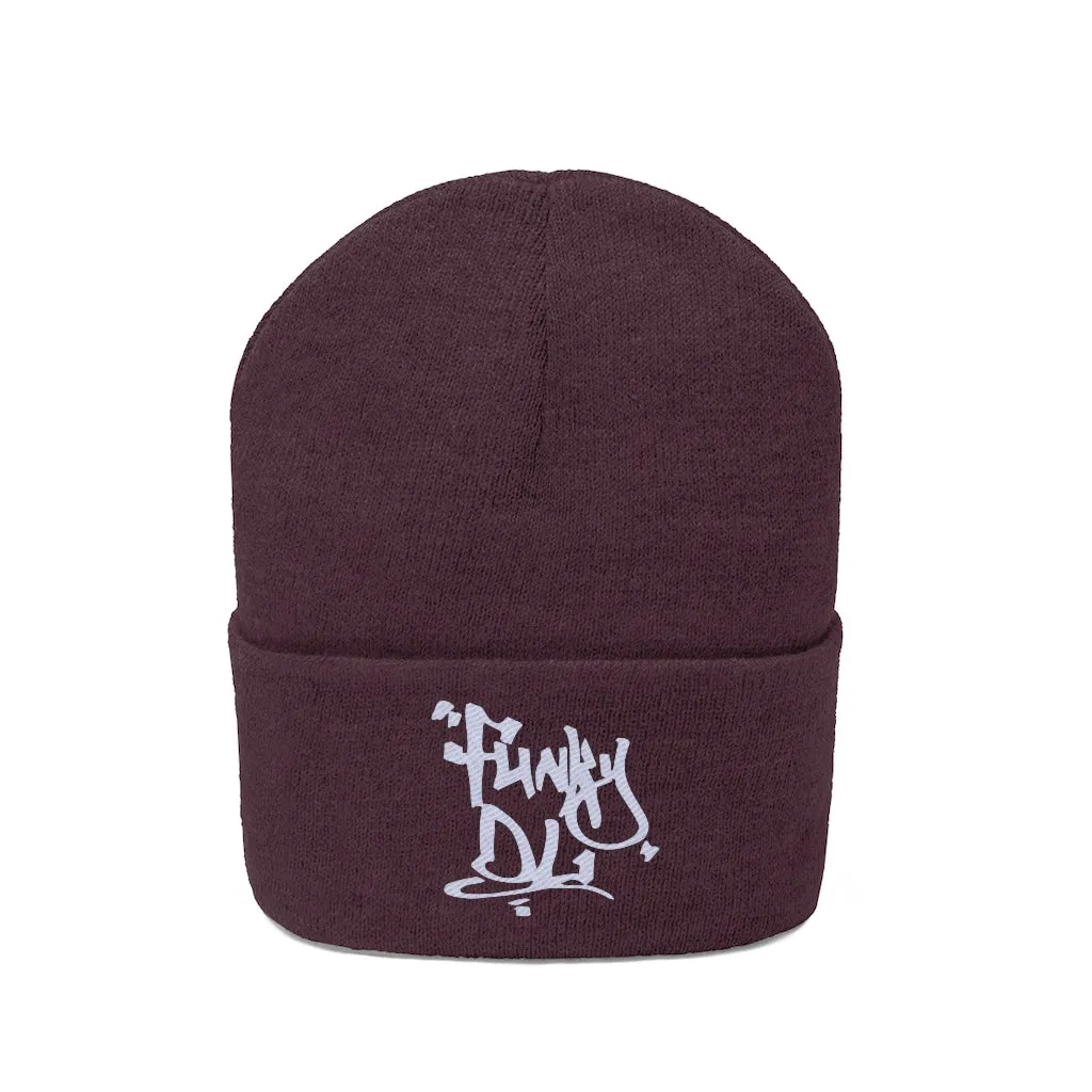 Embroidered Beanie Hat - "Funky DL" Logo