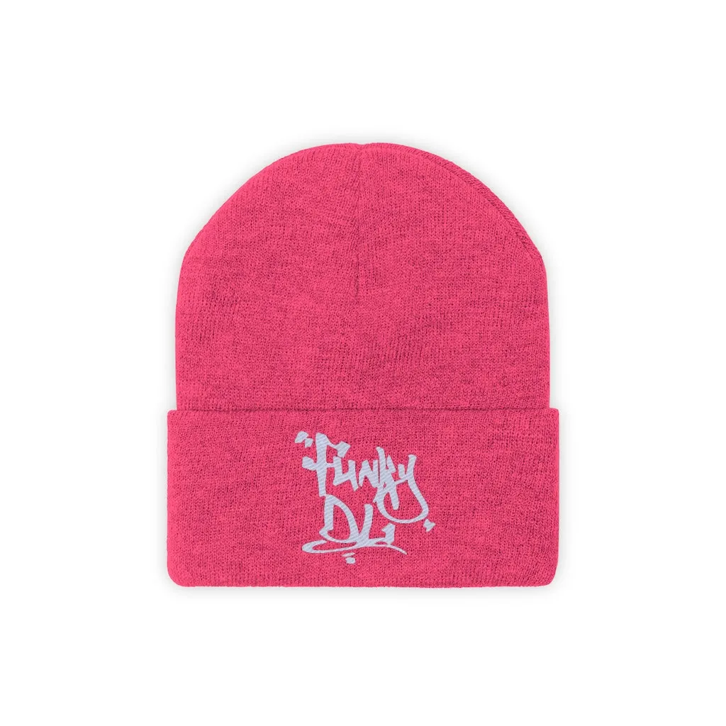 Embroidered Beanie Hat - "Funky DL" Logo