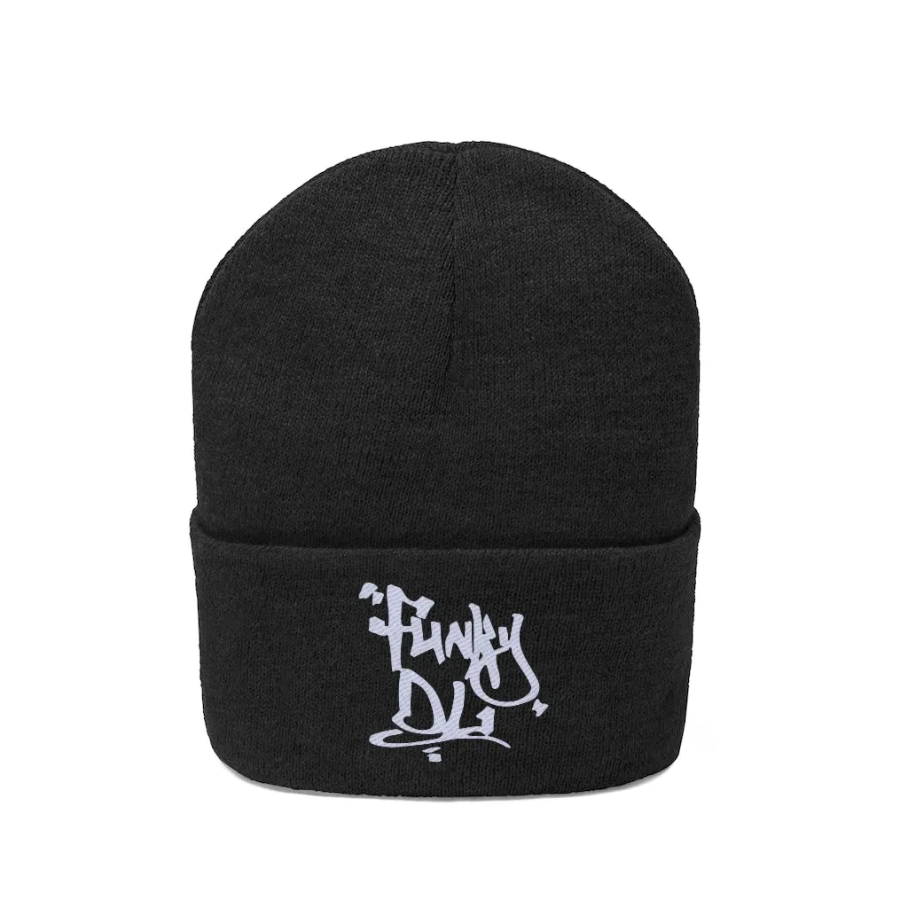 Embroidered Beanie Hat - "Funky DL" Logo