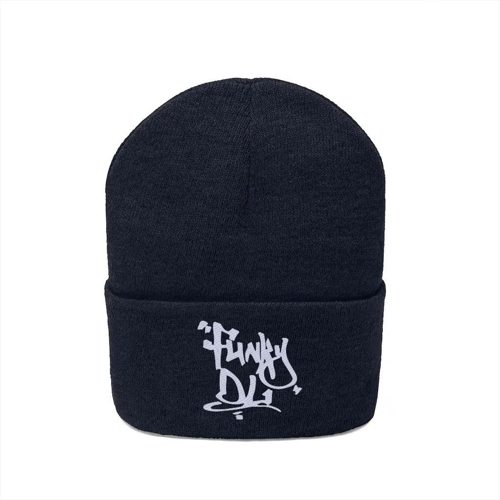 Embroidered Beanie Hat - "Funky DL" Logo