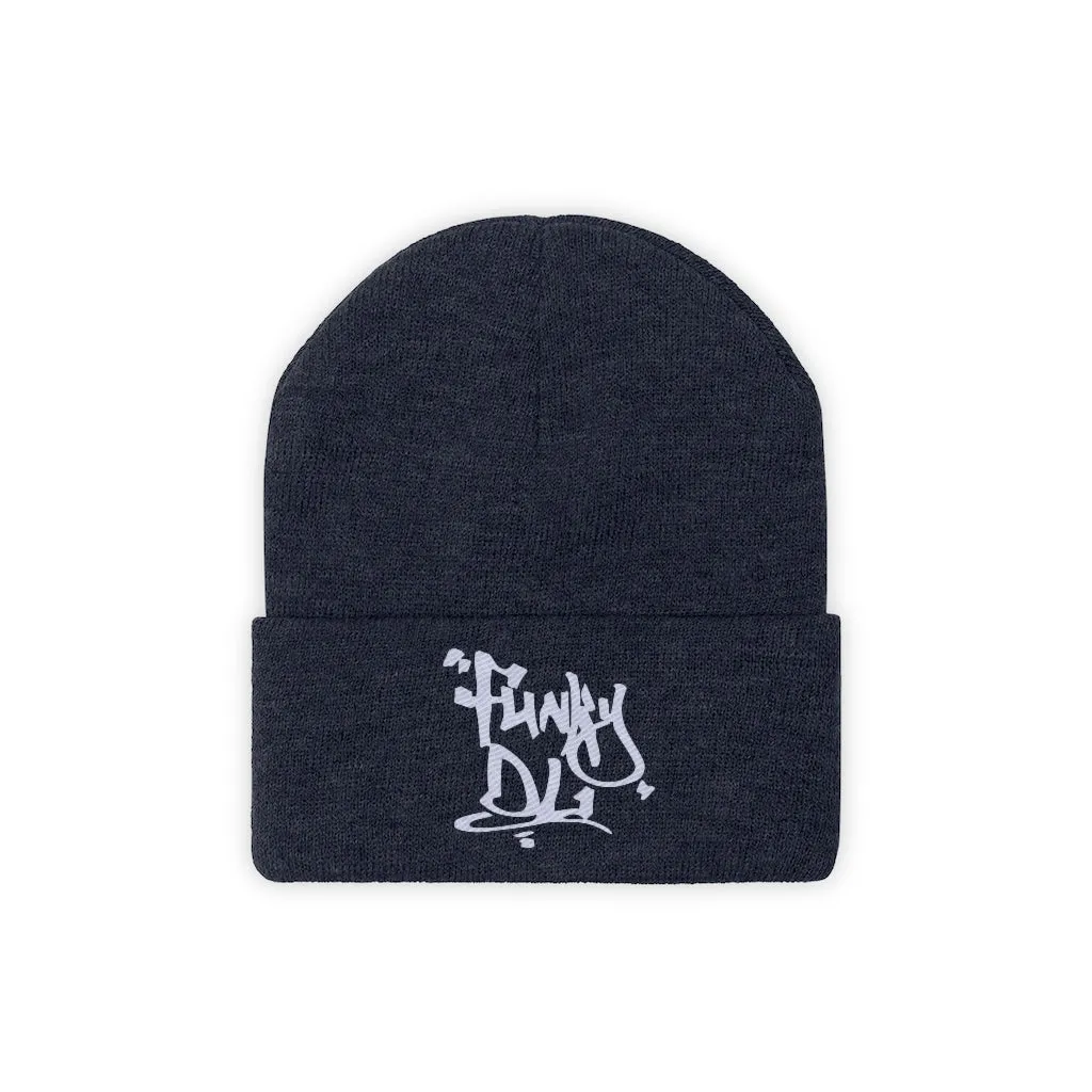 Embroidered Beanie Hat - "Funky DL" Logo