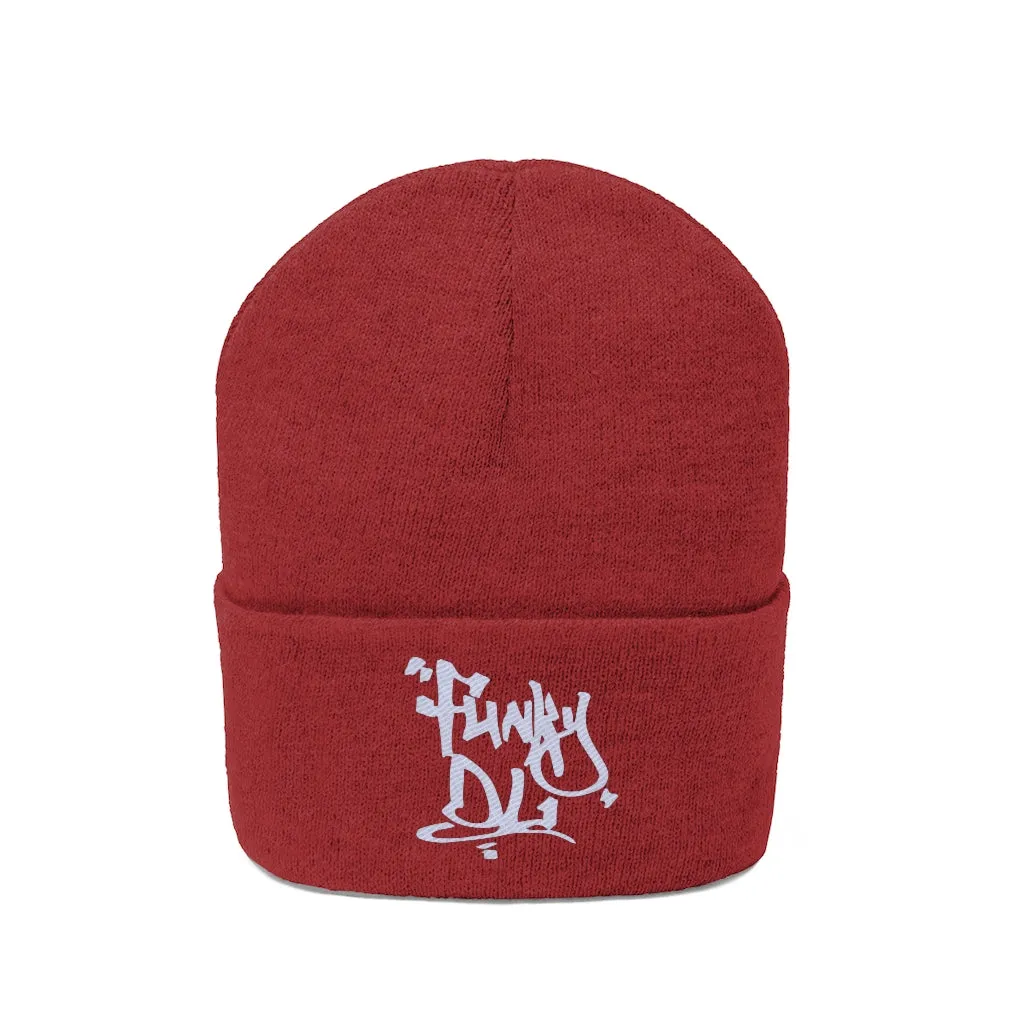 Embroidered Beanie Hat - "Funky DL" Logo