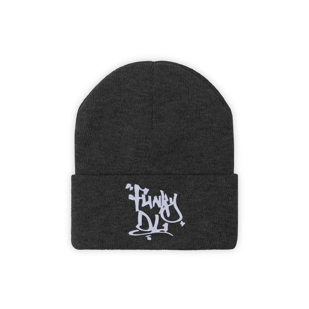 Embroidered Beanie Hat - "Funky DL" Logo