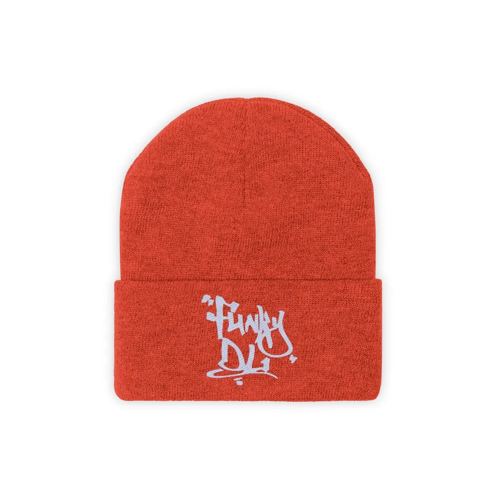 Embroidered Beanie Hat - "Funky DL" Logo