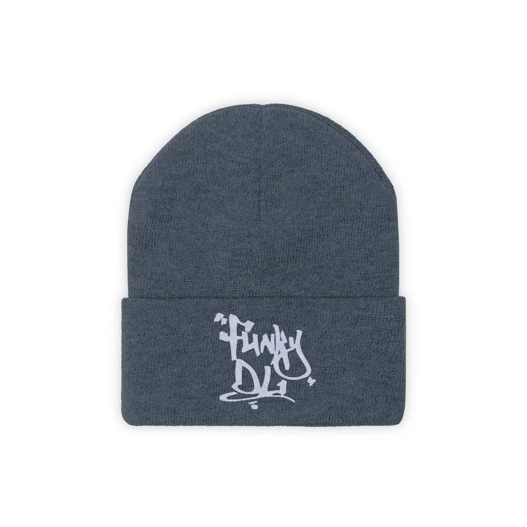 Embroidered Beanie Hat - "Funky DL" Logo