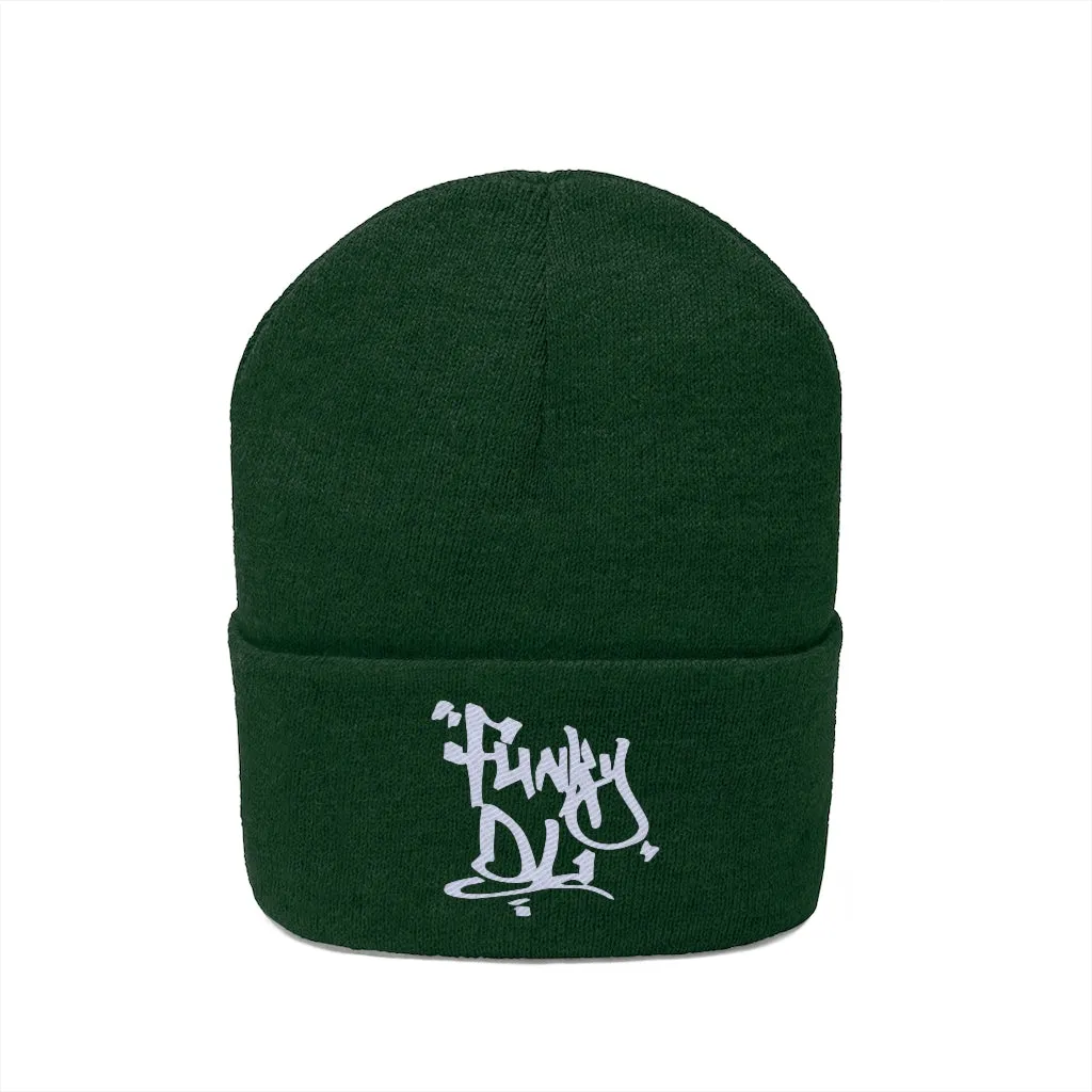 Embroidered Beanie Hat - "Funky DL" Logo