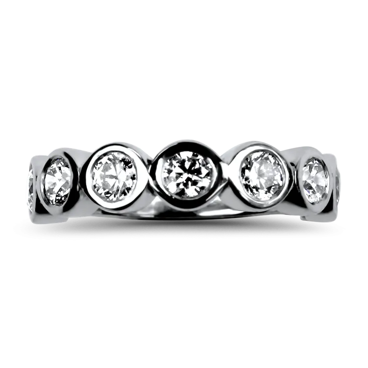 Estate Platinum 7-Diamond Band