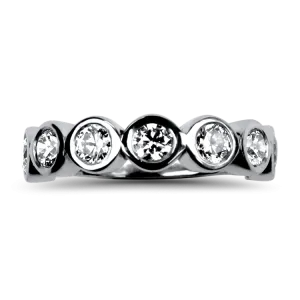 Estate Platinum 7-Diamond Band