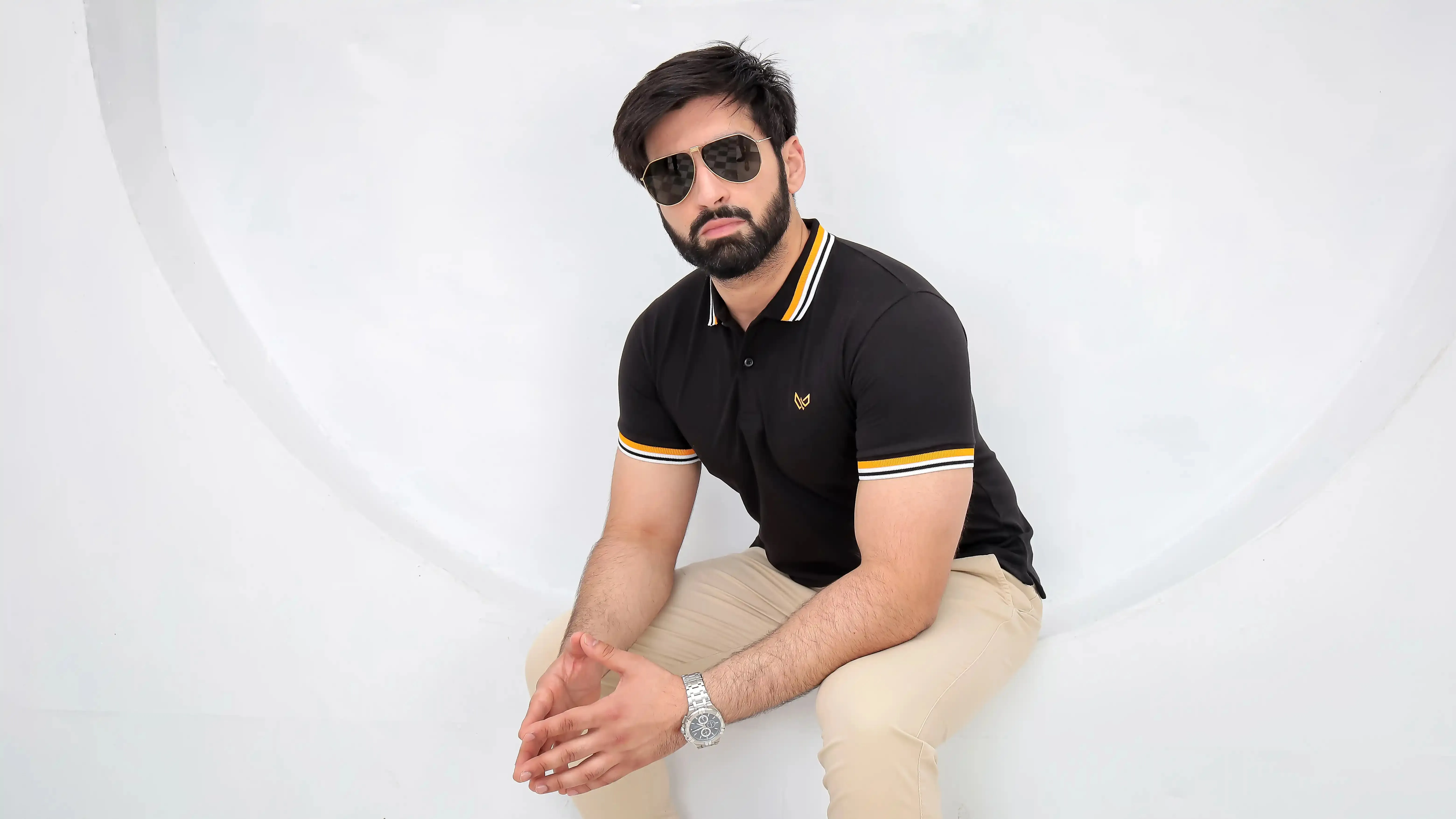 Excellence Black Polo - Premium Cotton