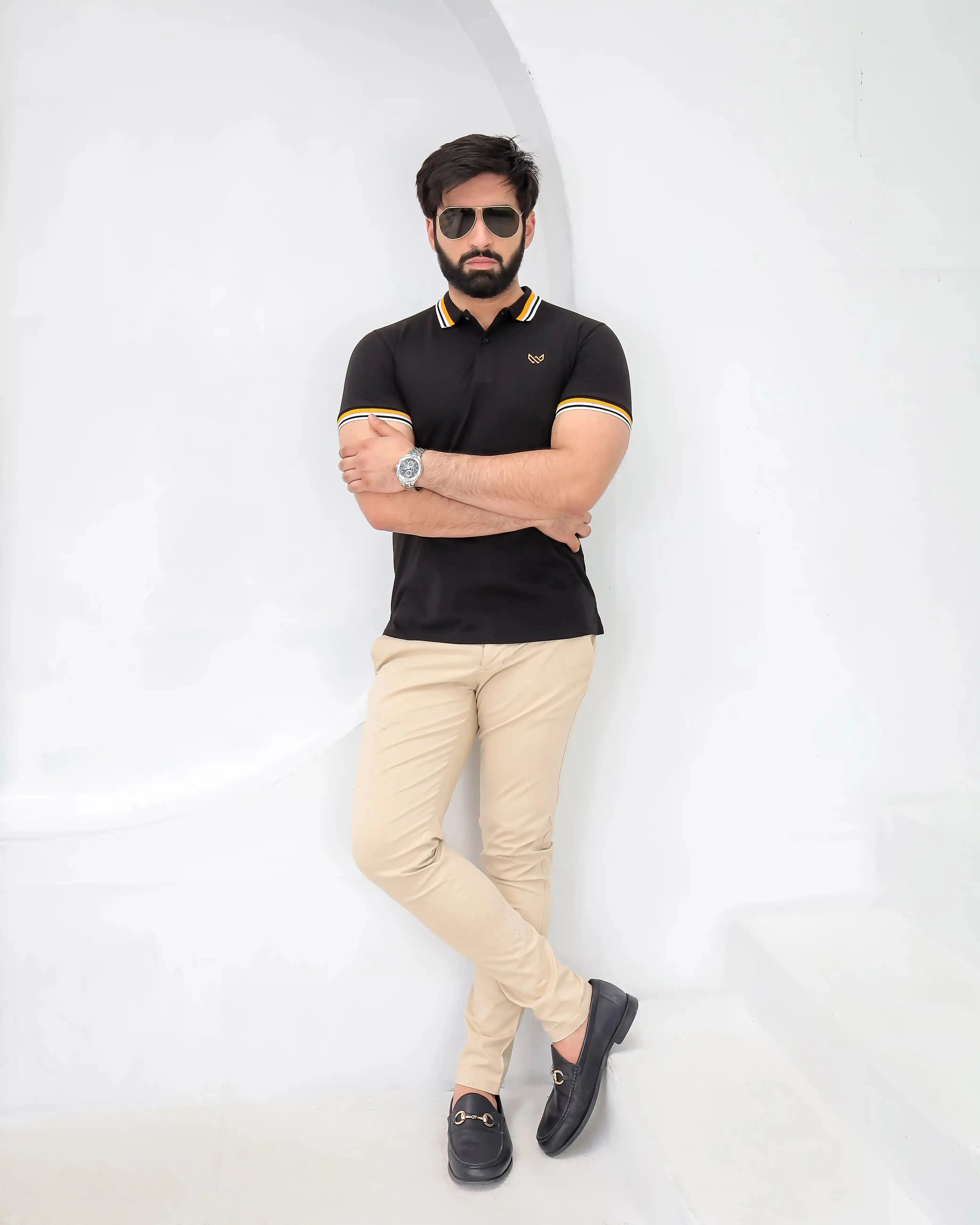 Excellence Black Polo - Premium Cotton