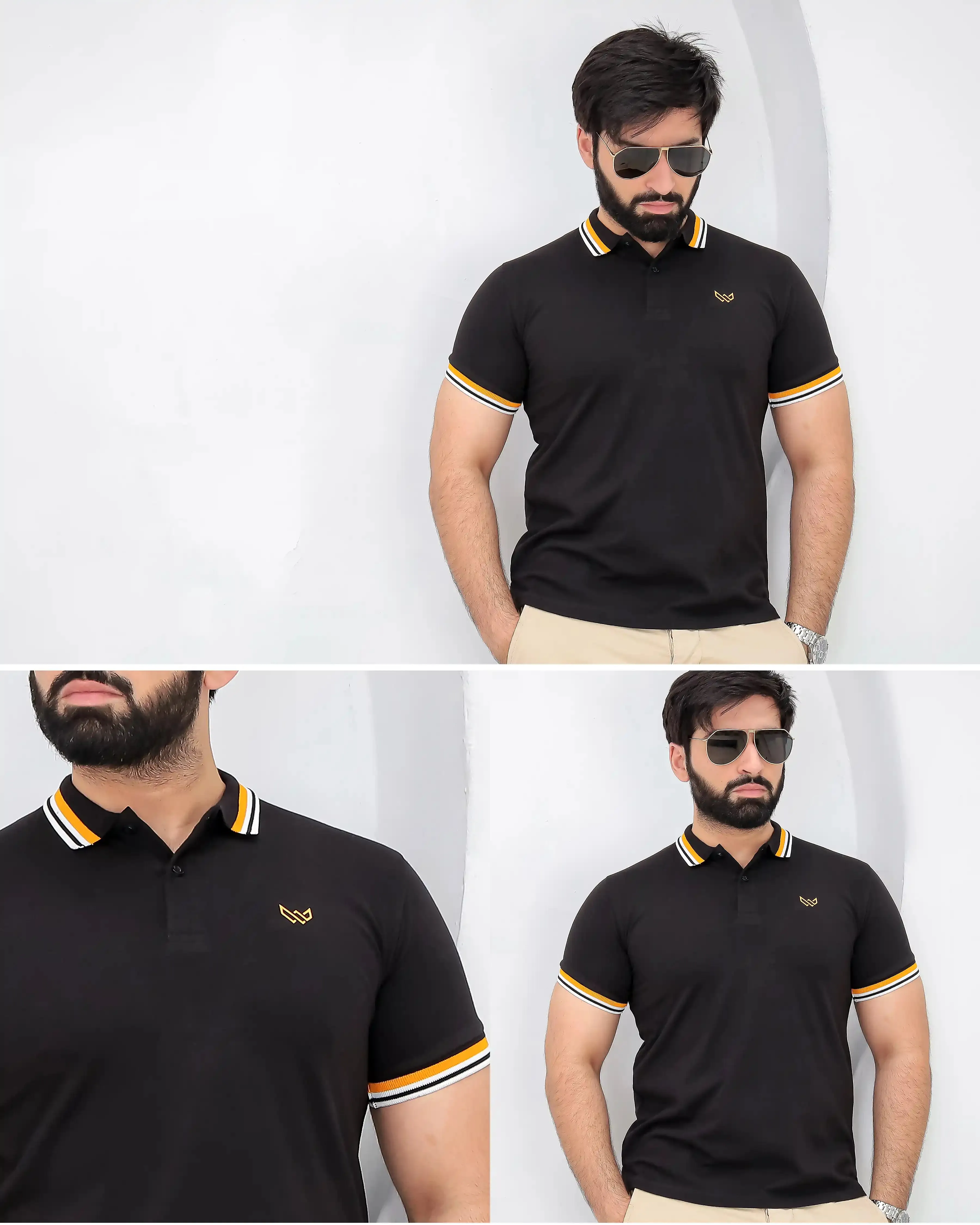 Excellence Black Polo - Premium Cotton