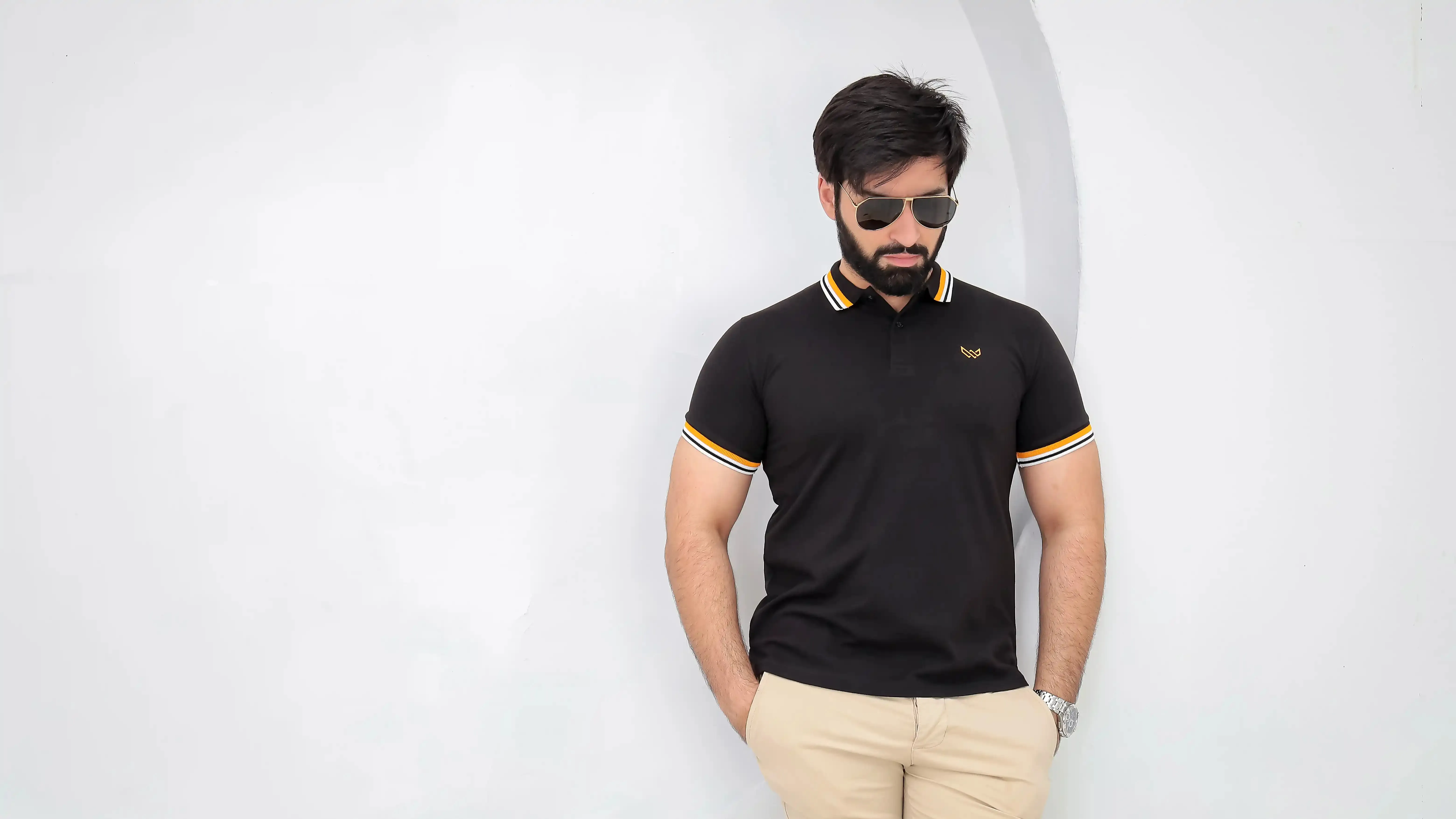 Excellence Black Polo - Premium Cotton