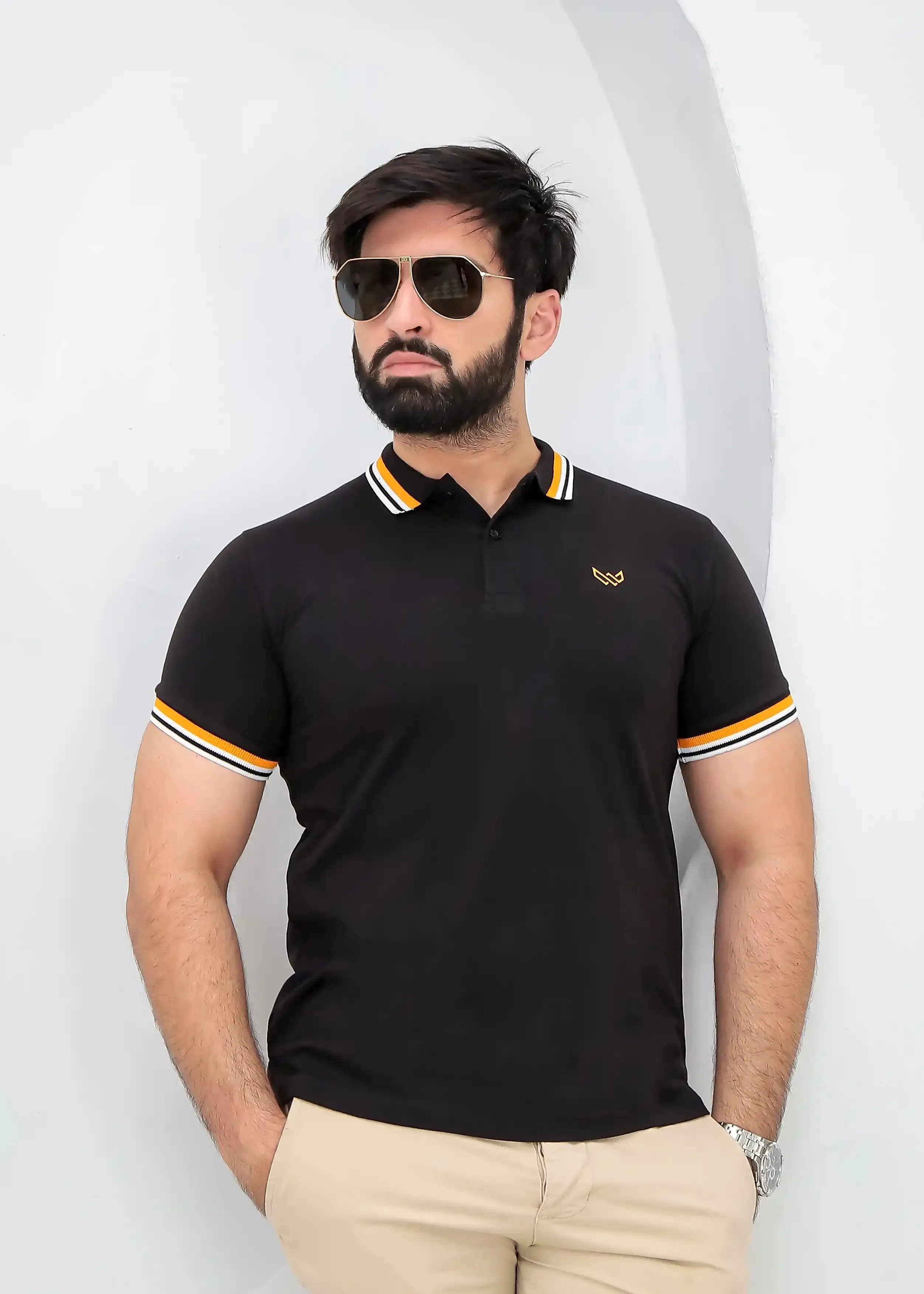 Excellence Black Polo - Premium Cotton
