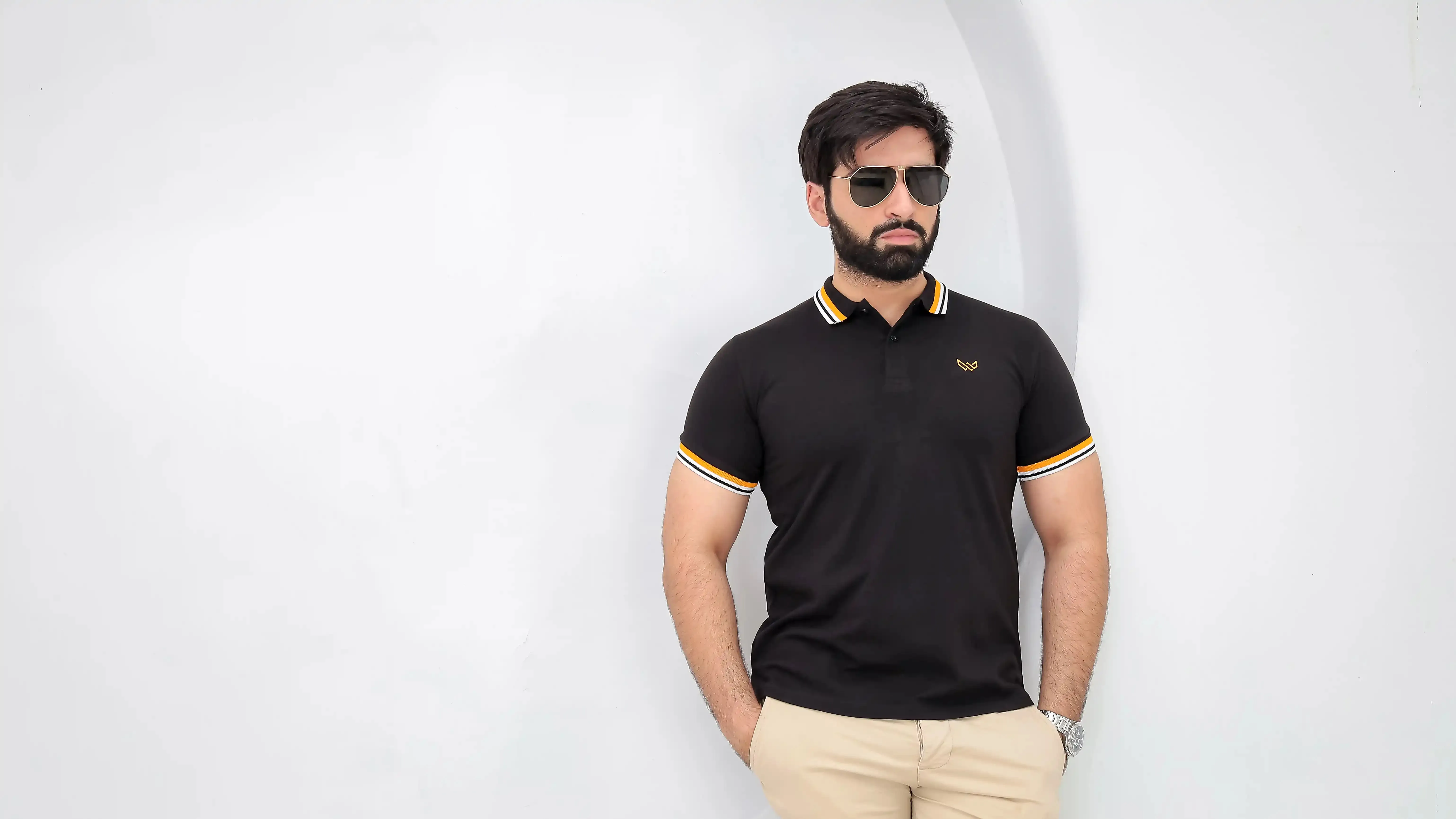 Excellence Black Polo - Premium Cotton