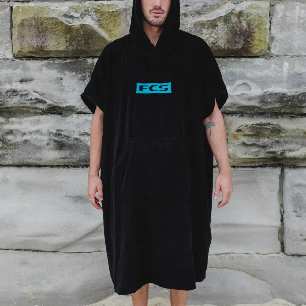 FCS TOWEL PONCHO BLACK