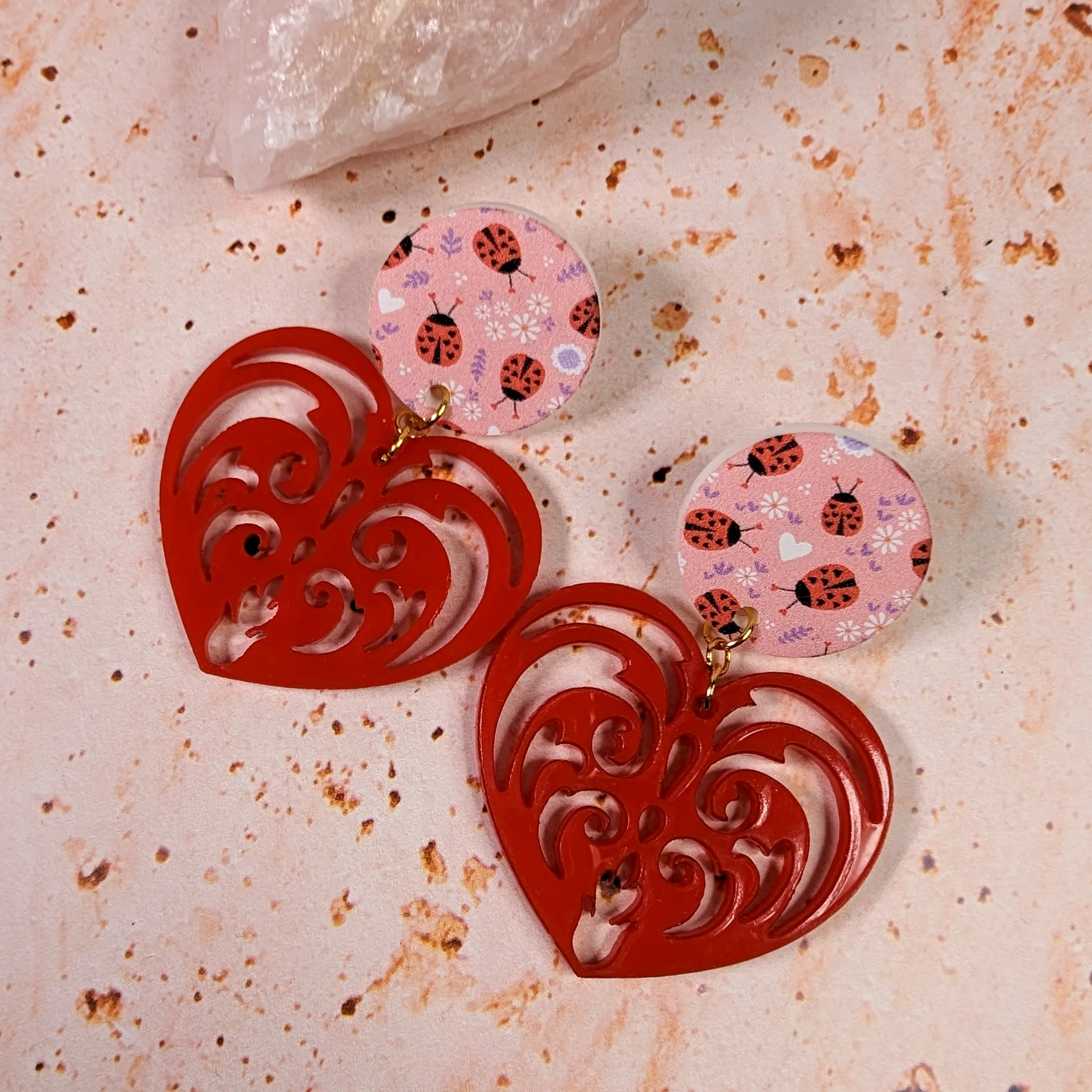 Filigree Heart Earrings