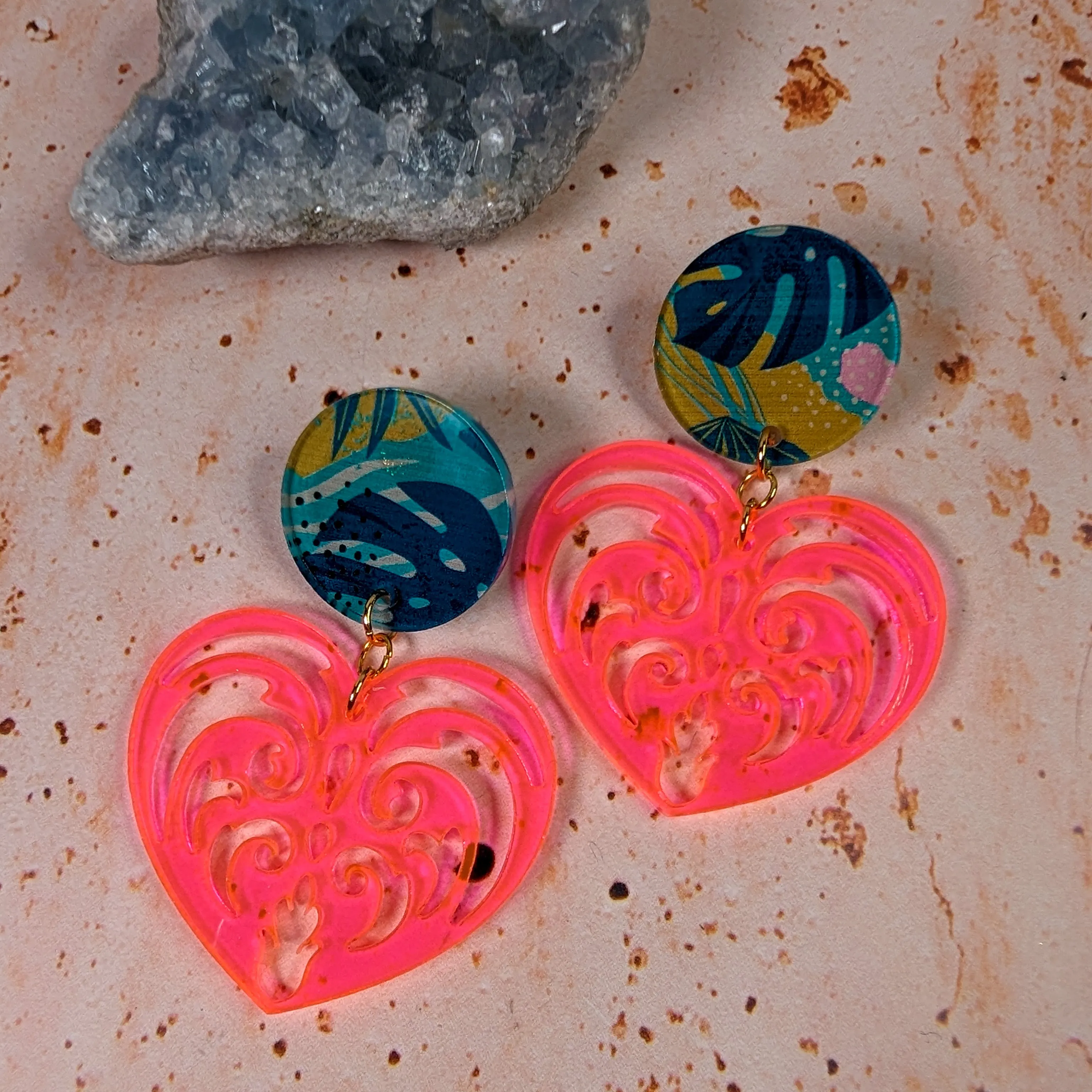 Filigree Heart Earrings