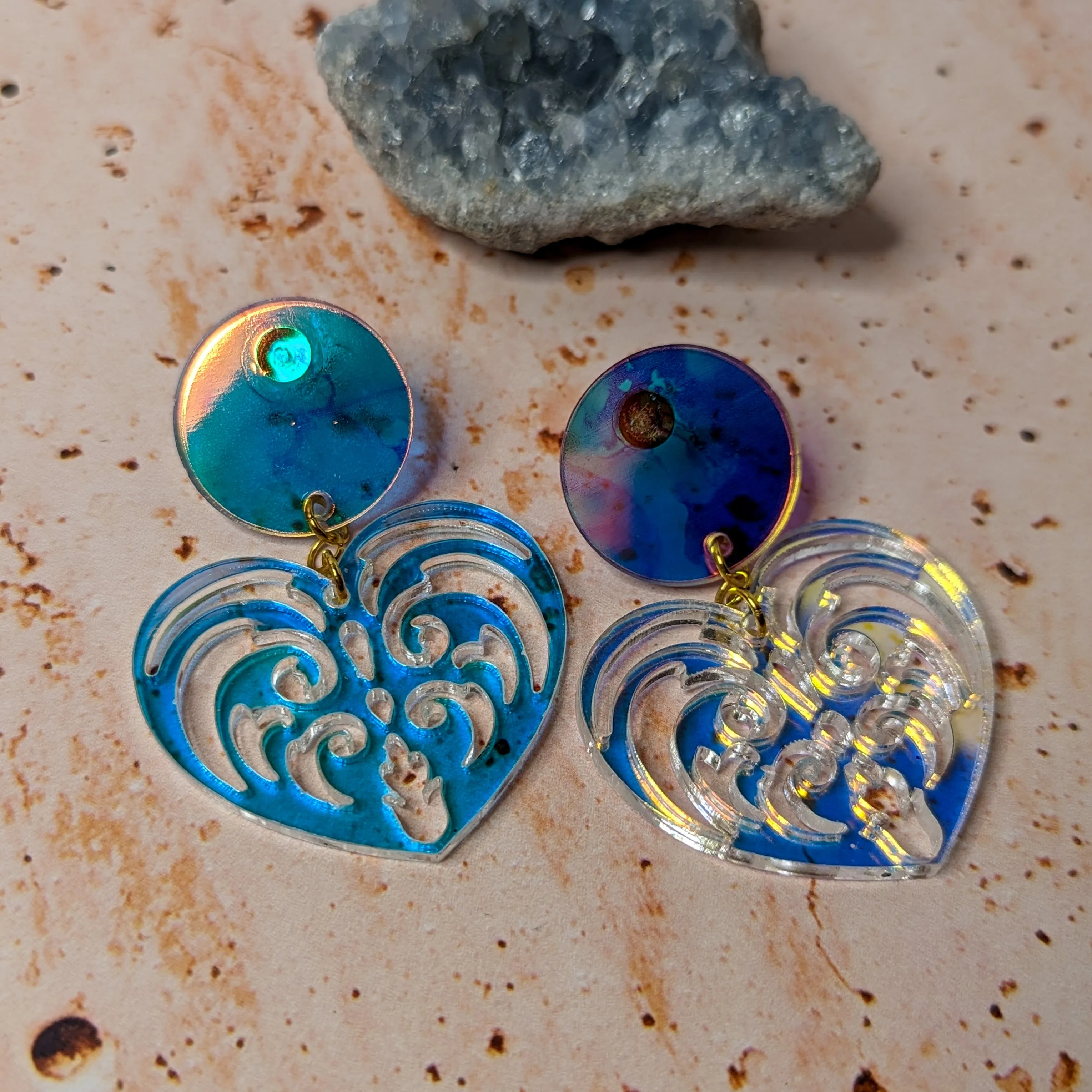 Filigree Heart Earrings