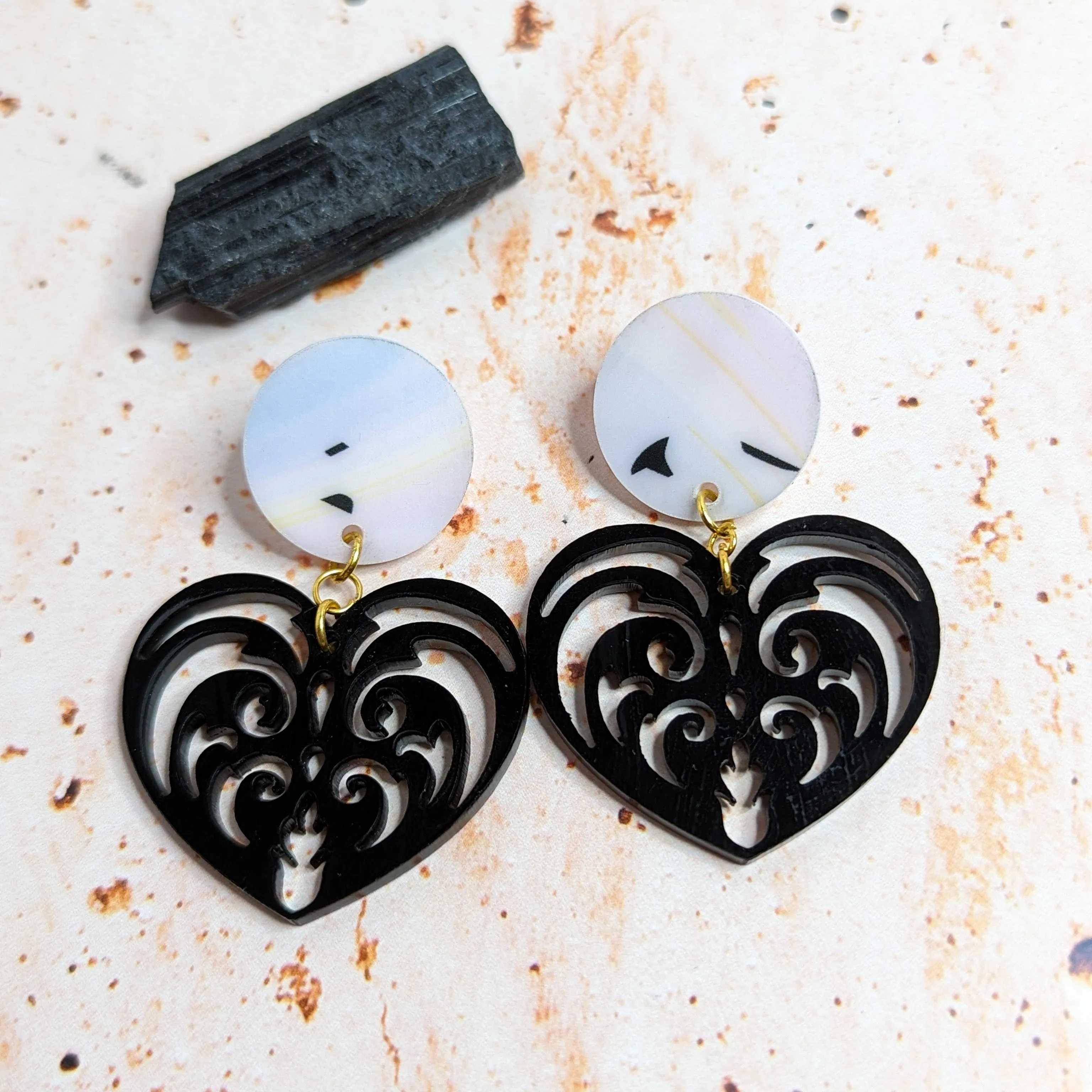Filigree Heart Earrings