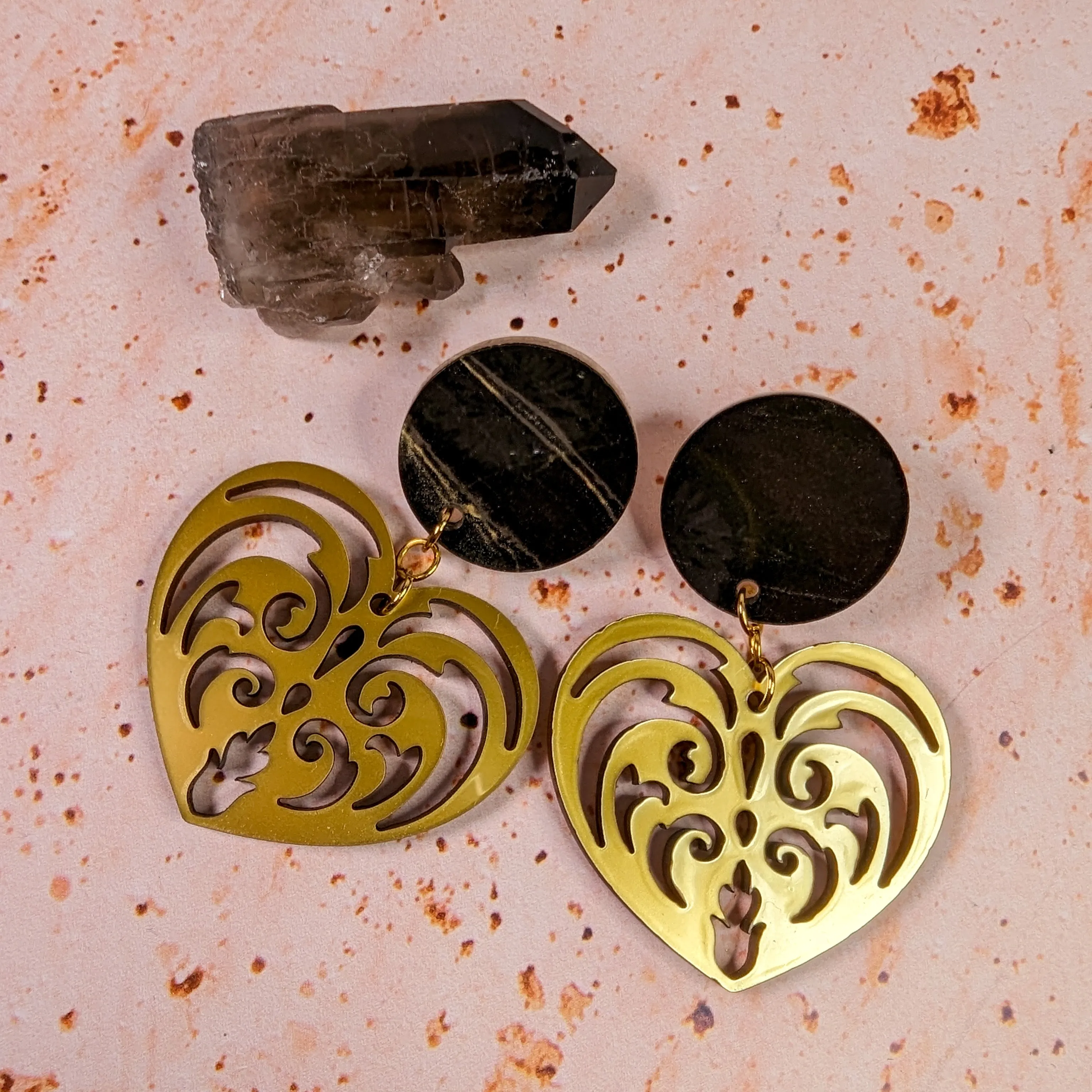 Filigree Heart Earrings