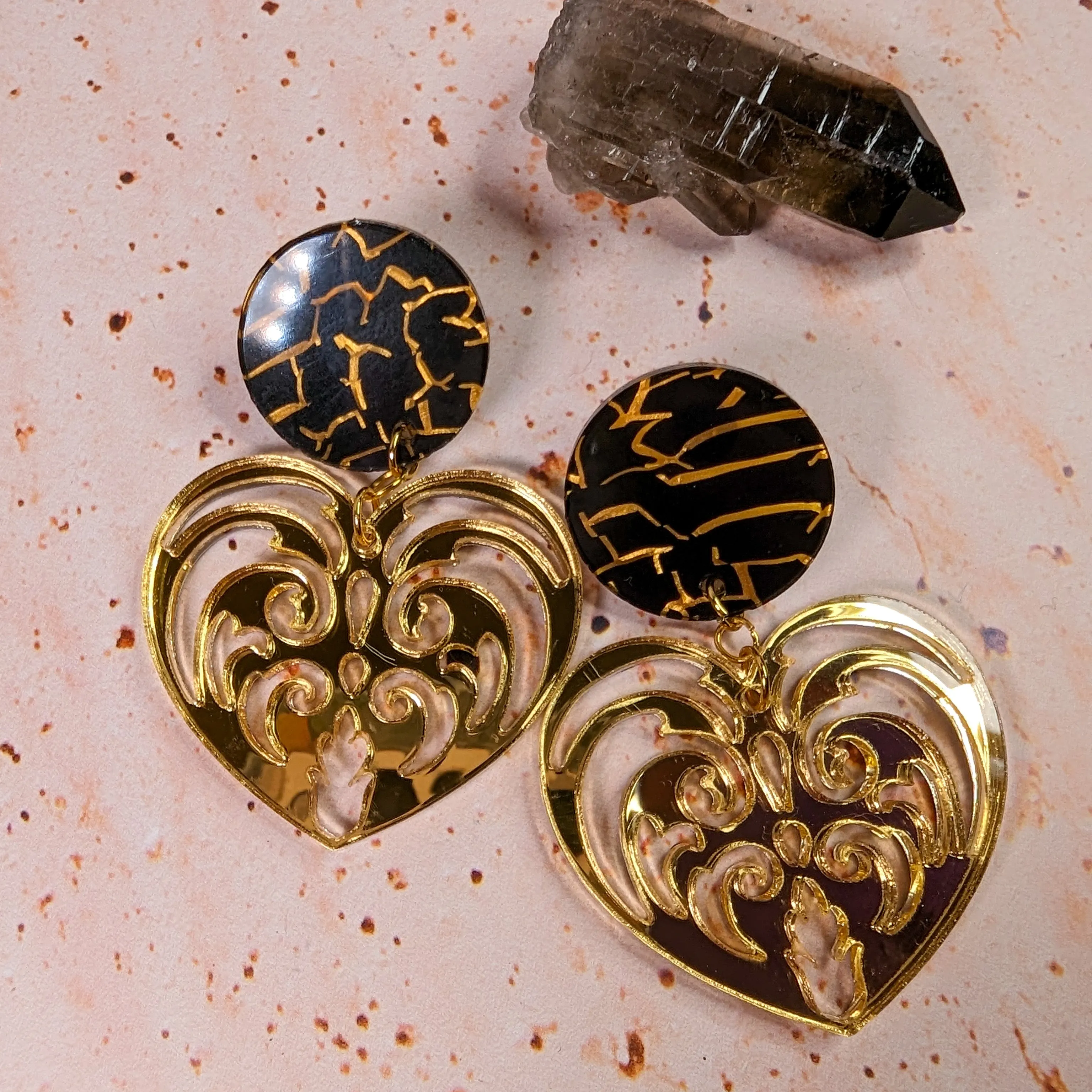 Filigree Heart Earrings