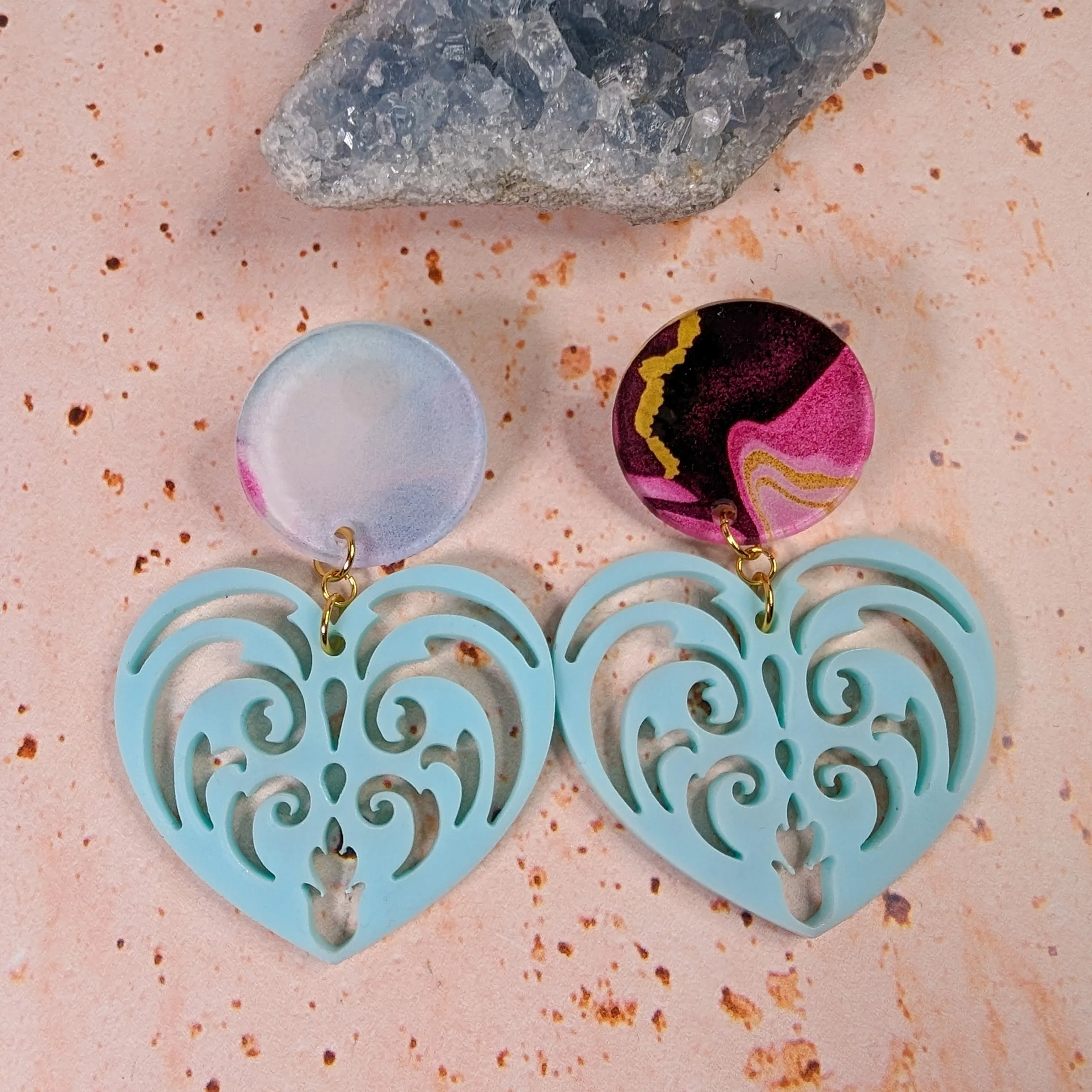 Filigree Heart Earrings