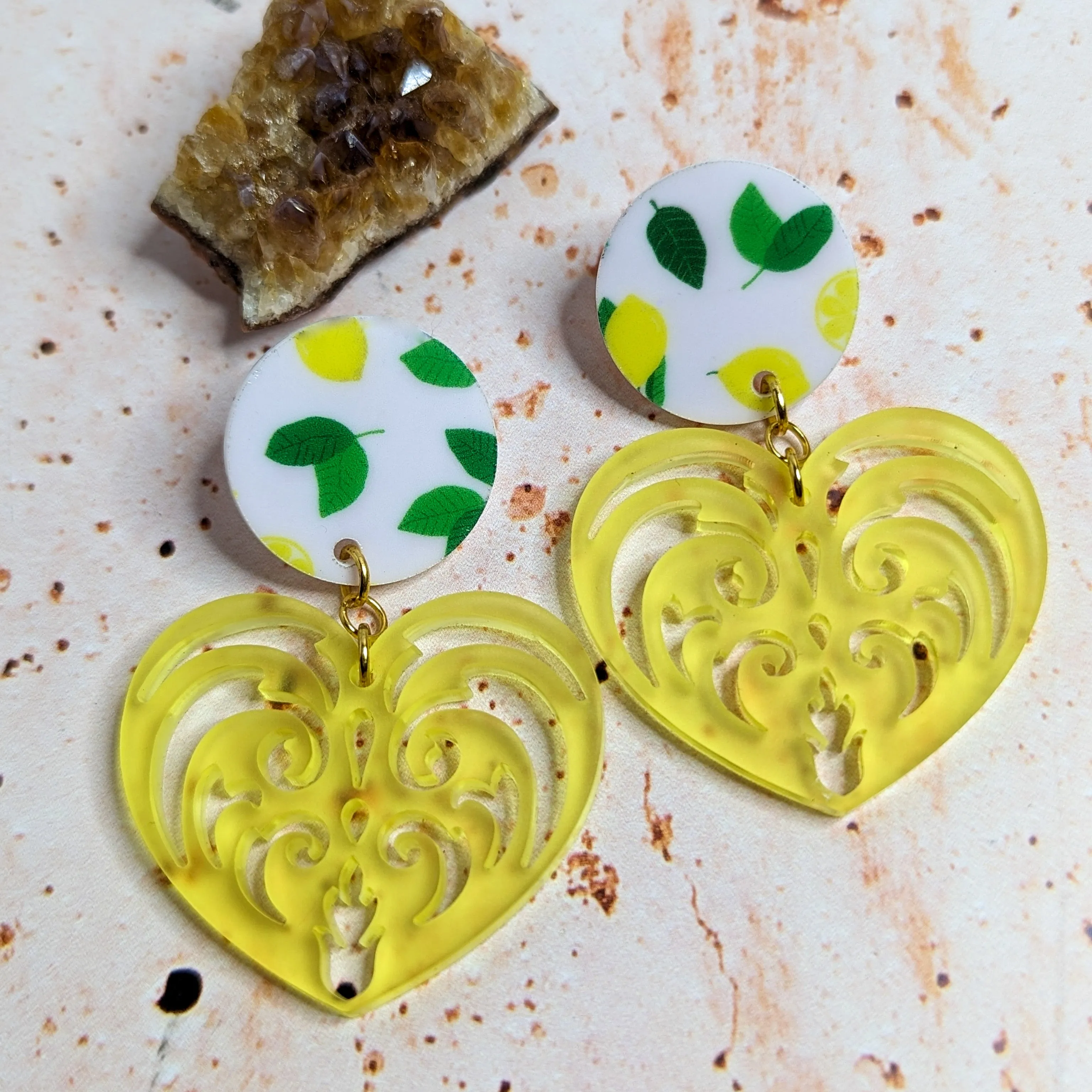 Filigree Heart Earrings
