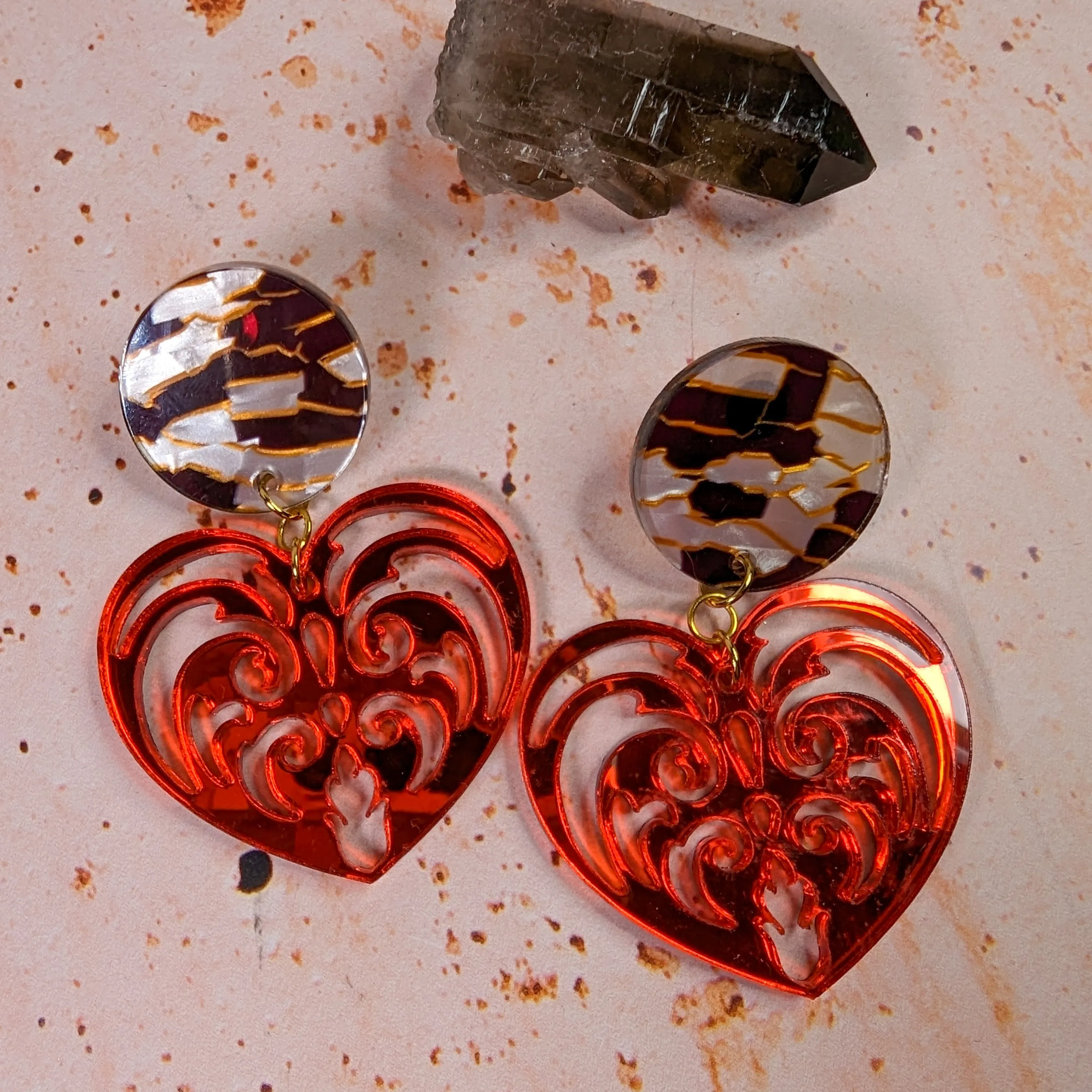 Filigree Heart Earrings