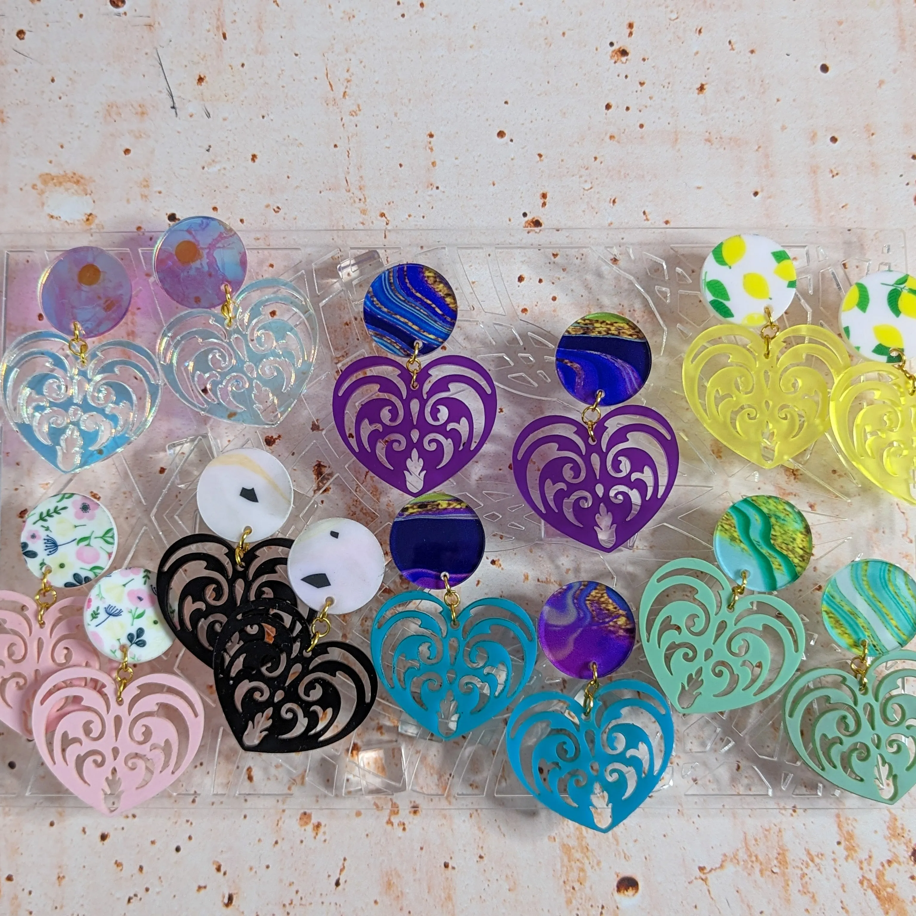 Filigree Heart Earrings