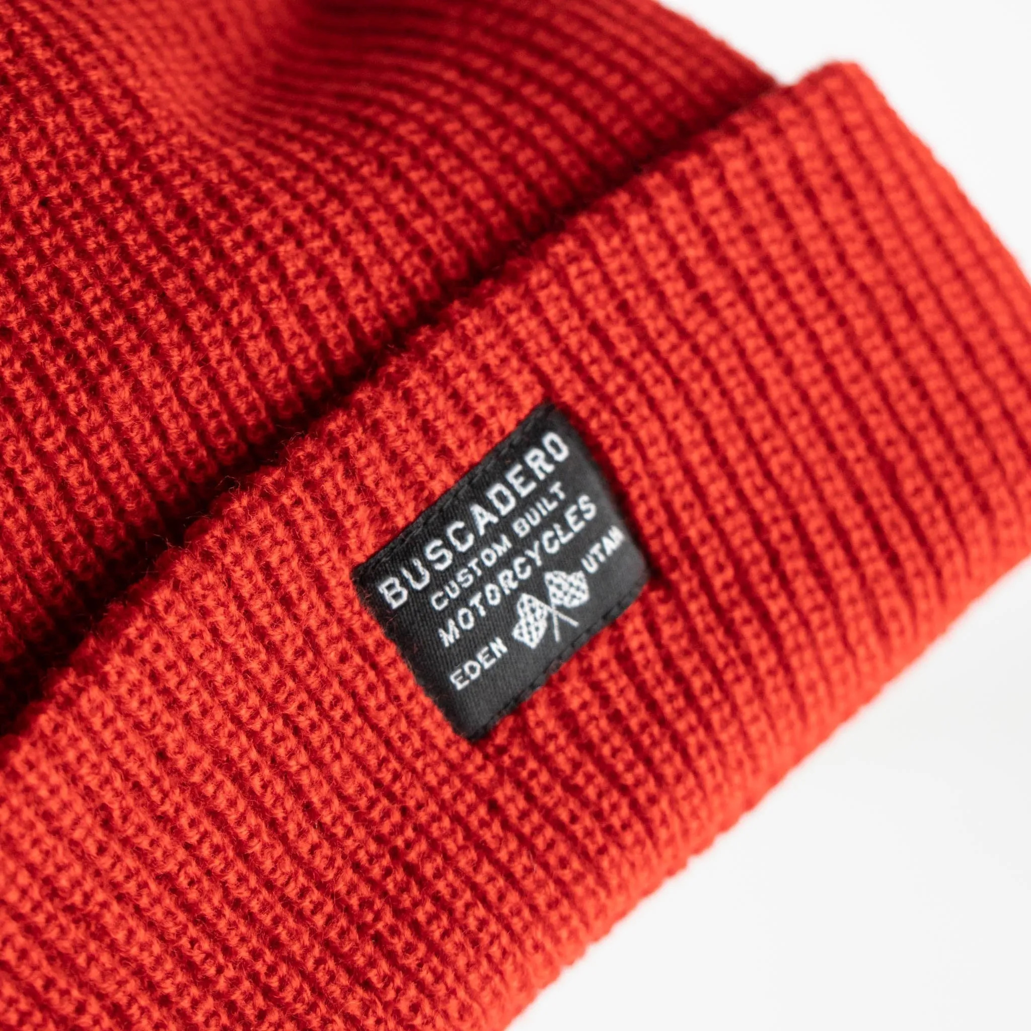 'Flags’ Cuff Beanie - Red