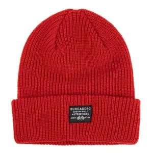 'Flags’ Cuff Beanie - Red