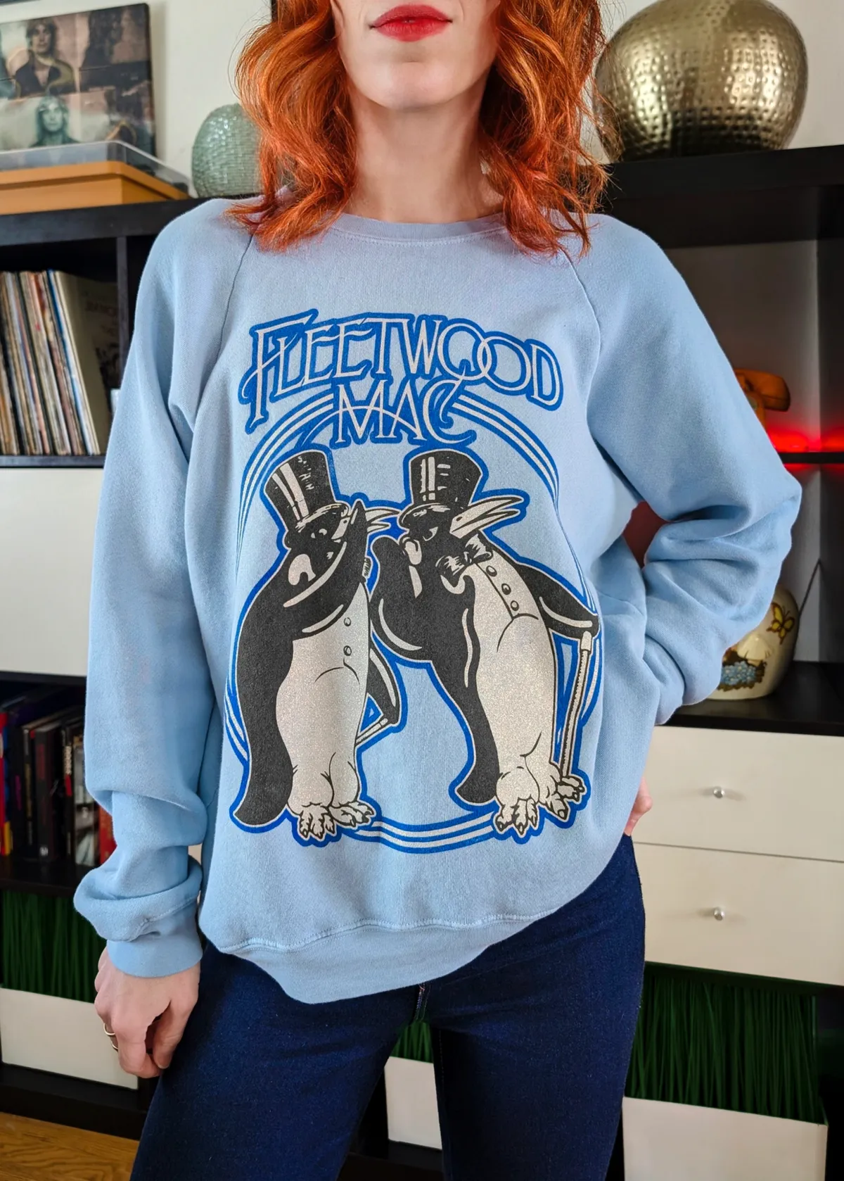 Fleetwood Mac Glitter Penguins Raglan Sweatshirt