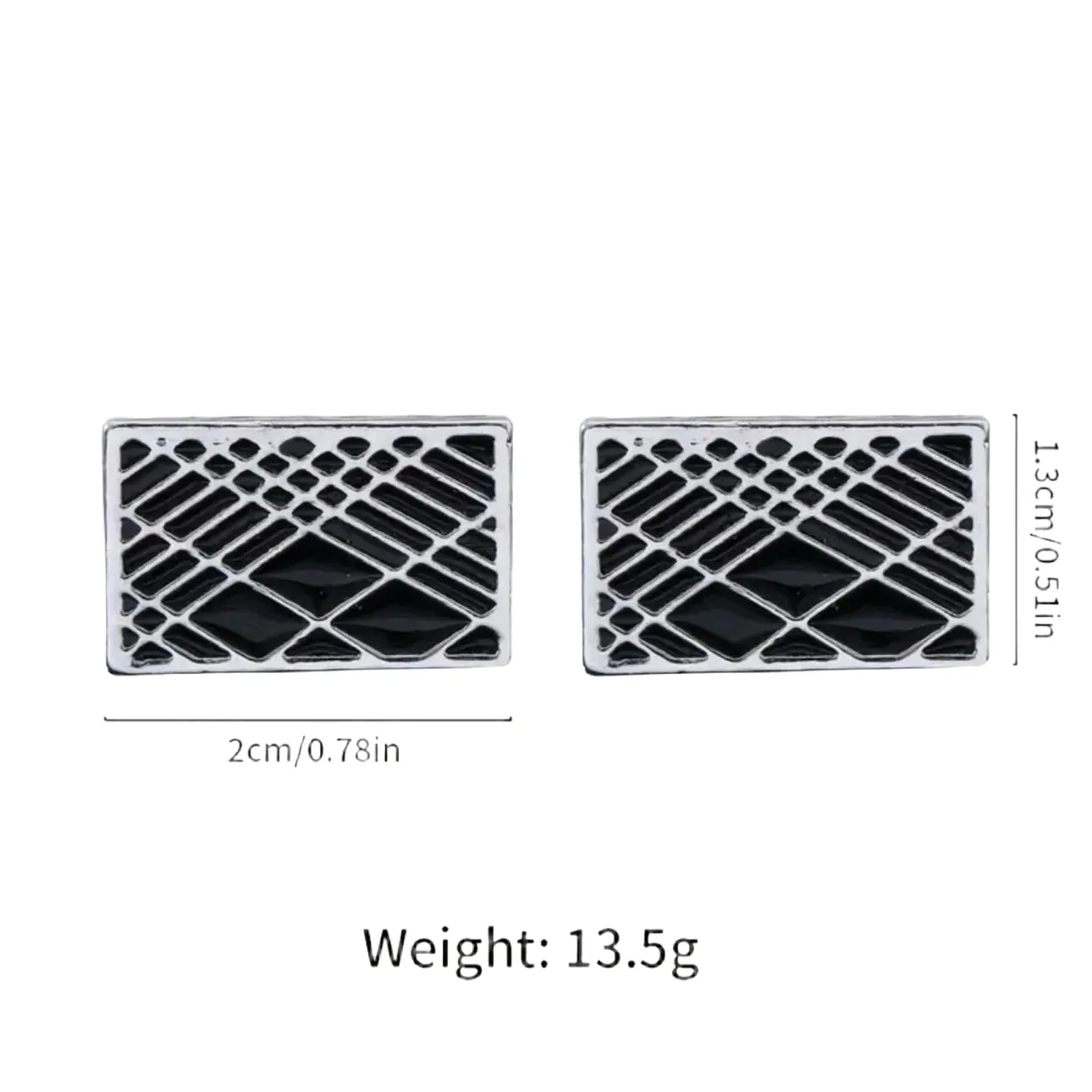 Geometric Pattern Cufflinks