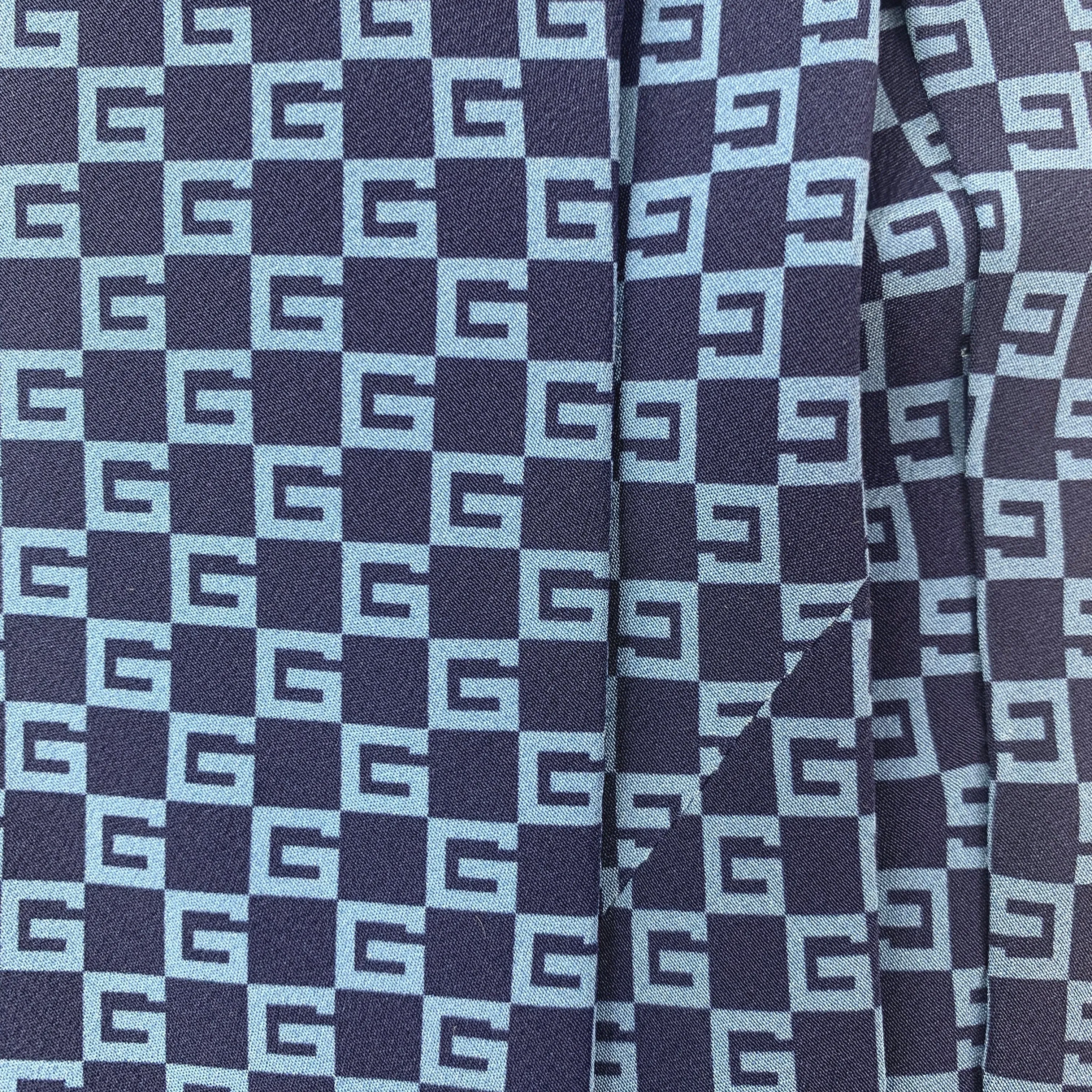 Gucci G Square Silk Tie in Sapphire Blue