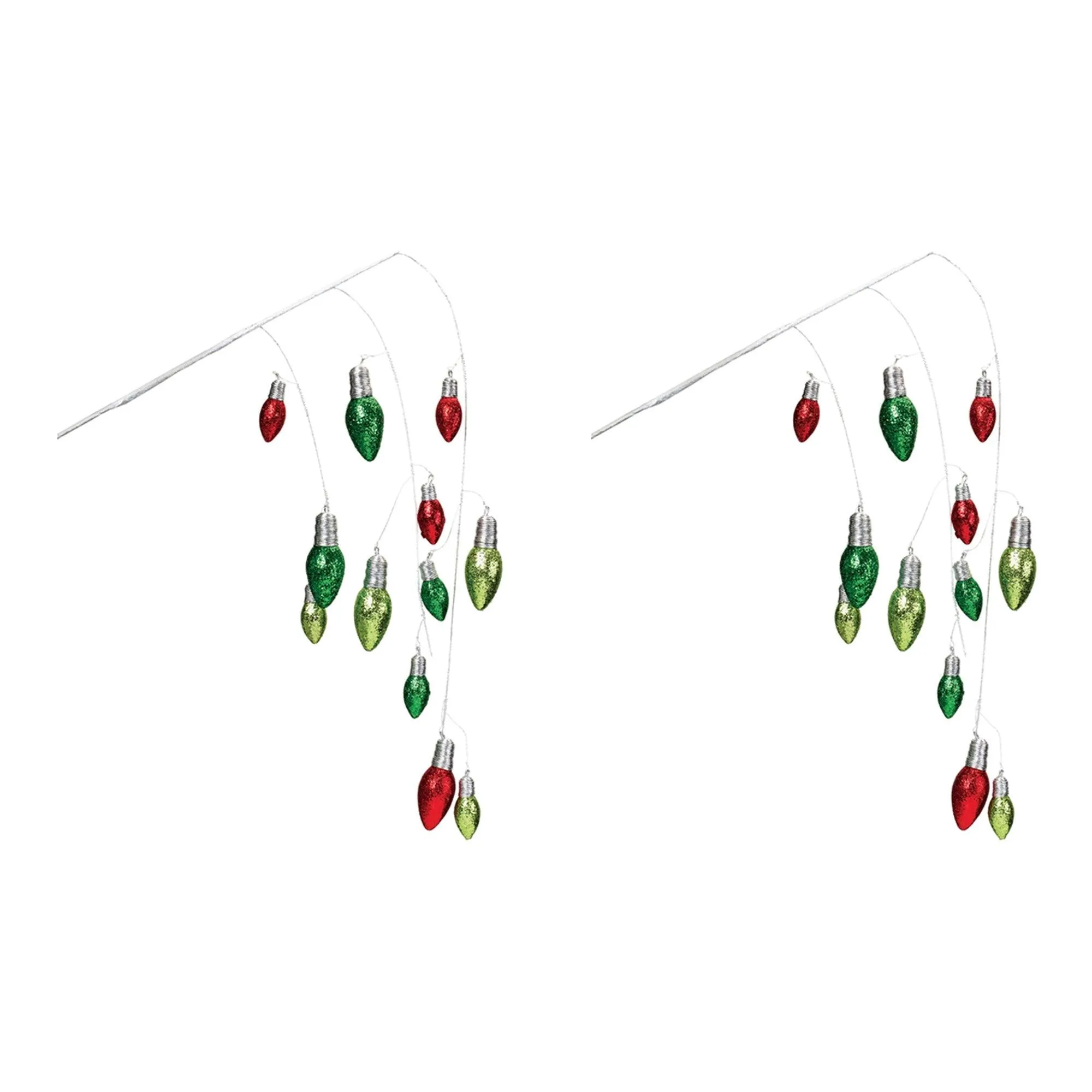 Hanging Holiday Light Spray (Set of 2)