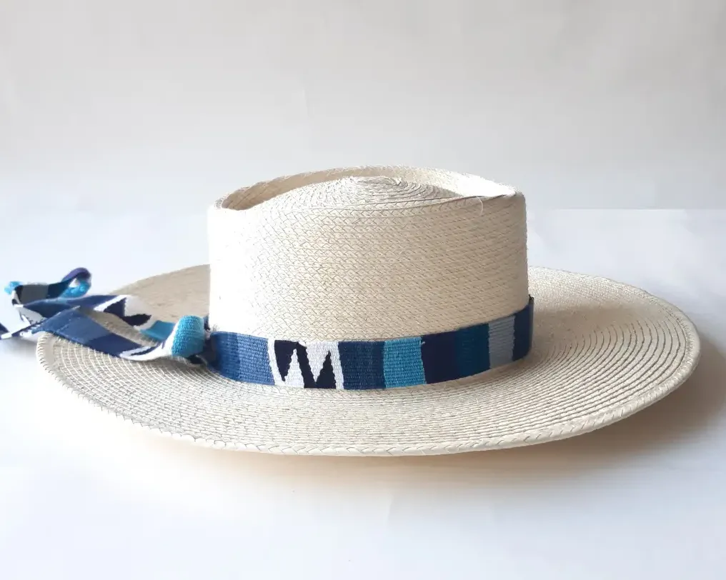 Hat - Palm Leaf Classic Structured Wide Brim