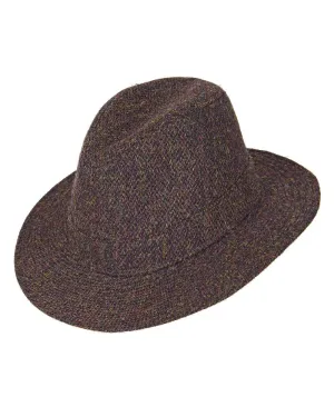 Heather Denholm Harris Tweed Fedora Clearance