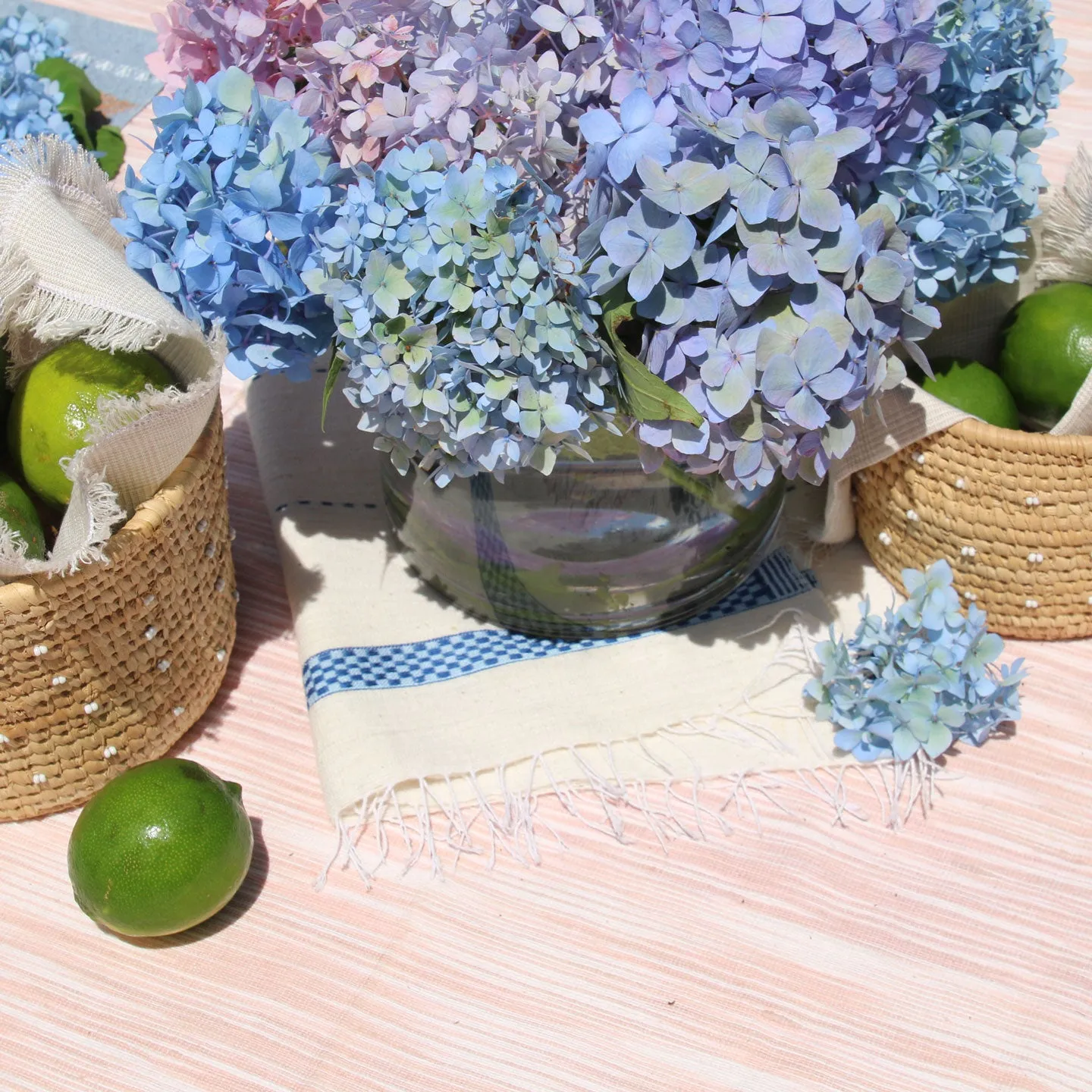 Hora Cotton Napkin with Fringe
